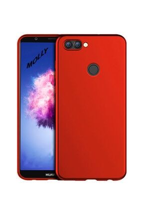 Huawei P Smart 2018 Uyumlu Alev Kırmızısı Mat Silikon Kılıf BXLPS-MLY2018