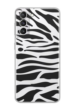 Samsung Galaxy S21 Fe Zebra Tasarımlı Süper Şeffaf Telefon Kılıfı samsungs21trdn1243.jpg