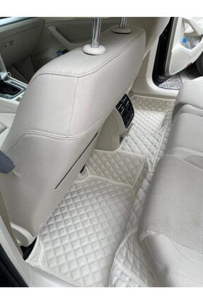 Fiat Doblo 3-4 2012-2021 Kristal Beyaz Renk Araca Özel Yeni Nesil Havuzlu Deri Paspas FYZ0021