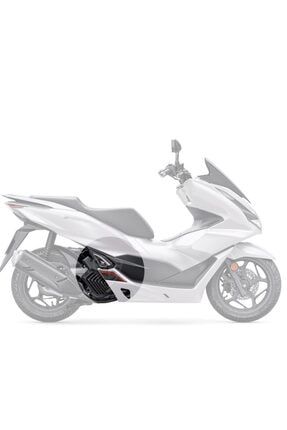 Honda Pcx 125 2021 Beyaz Motosiklet Için Karbon Desen Kırmızı Basamak Ve Basamak Altı Koruyucu Pad TYC00130125815
