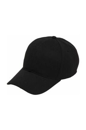 Unisex Siyah Kep Arkası Cırtlı Ayarlanabilir Şapka MEGA-SAPKA-KEP