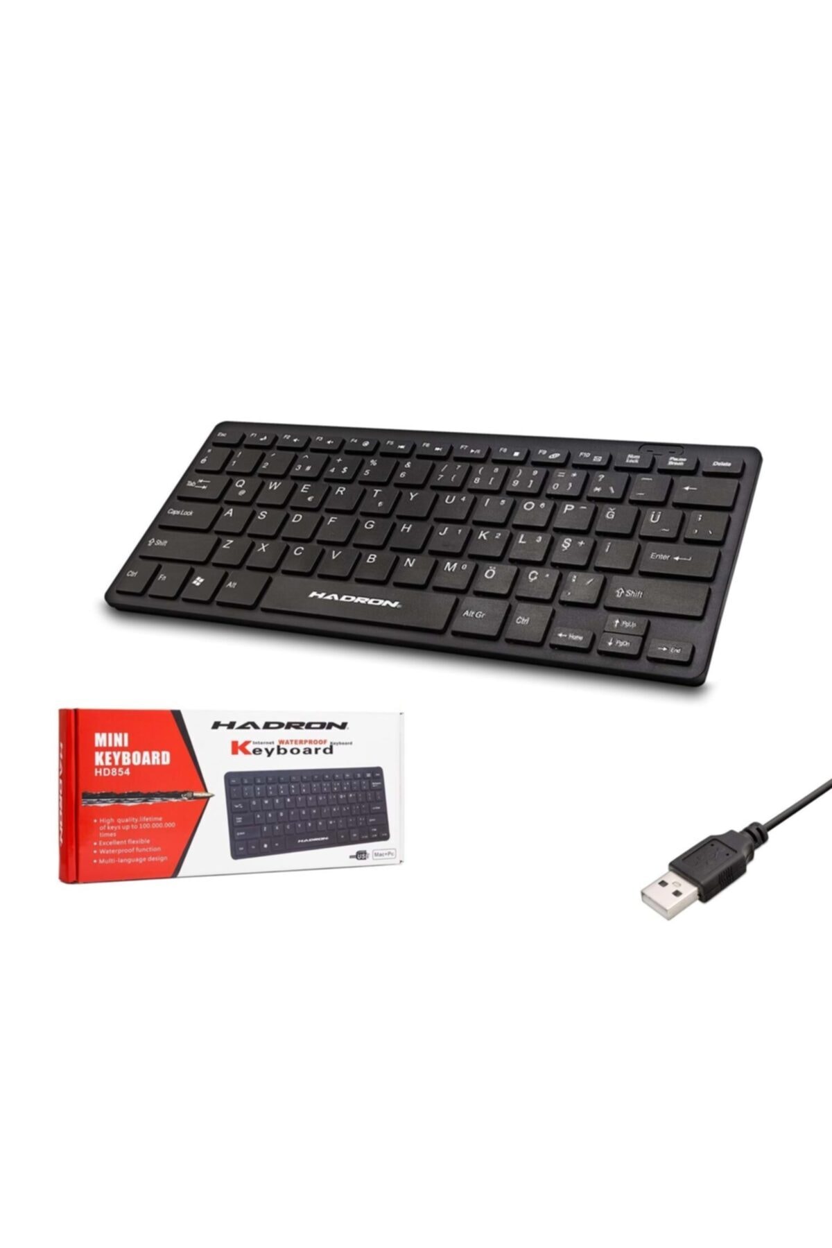 Klavye Kablolu Mini Q Hadron Hd-854
