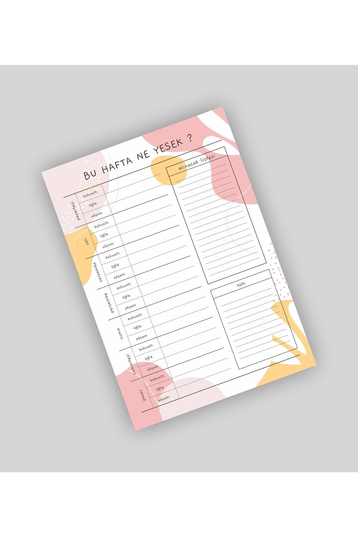 Ceres Studio-What Should We Eat Today? Meal Planner Memo Pad - Notepad A5 (14x20cm) 50 Page Notepad 2