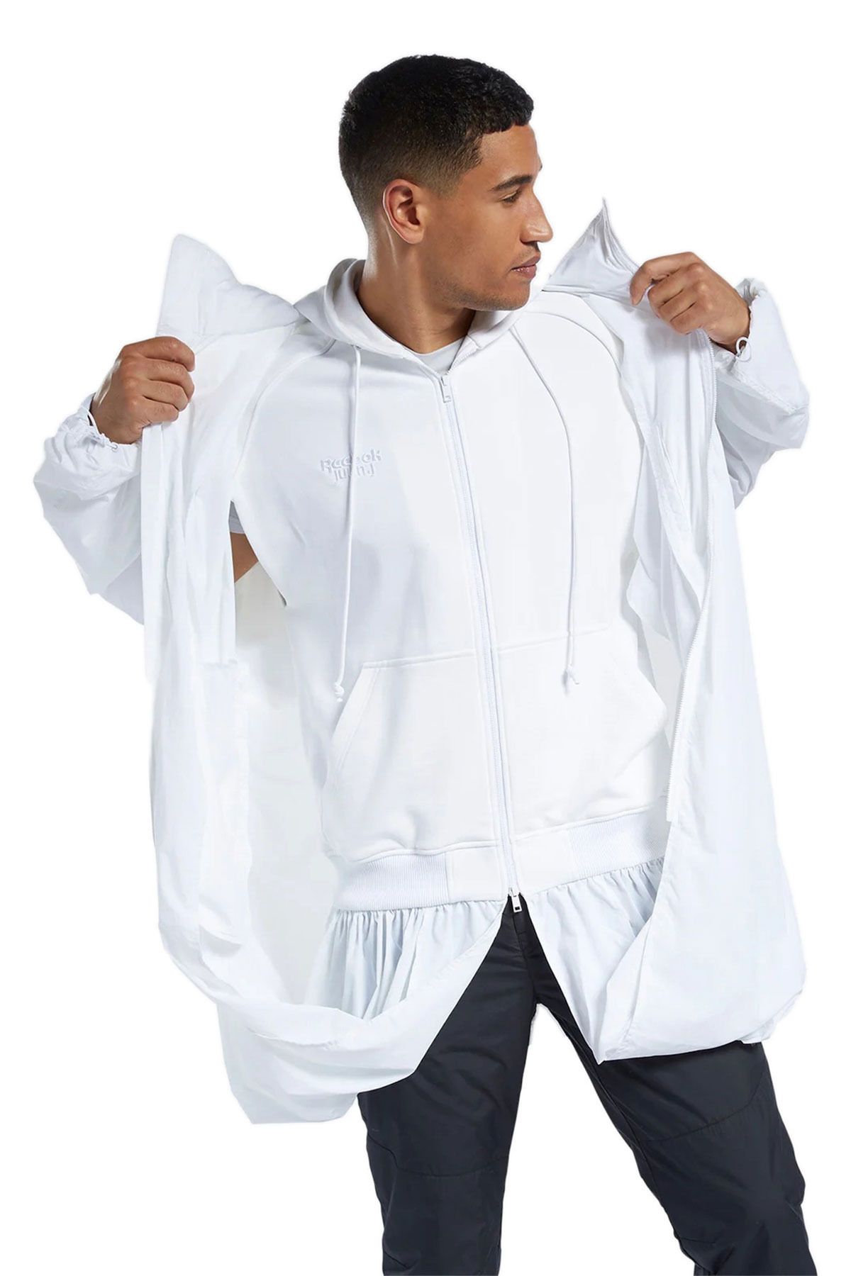 R X Juun.j ژاکت یونیسکس سفید بادگیر Reebok