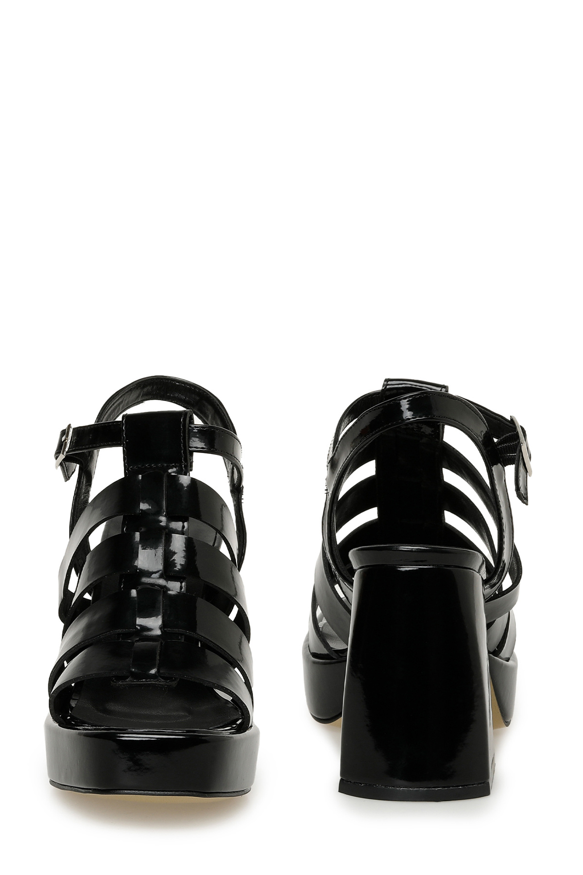 Butigo-Lona 3fx Schwarze Sandalen mit Absatz für Damen 5