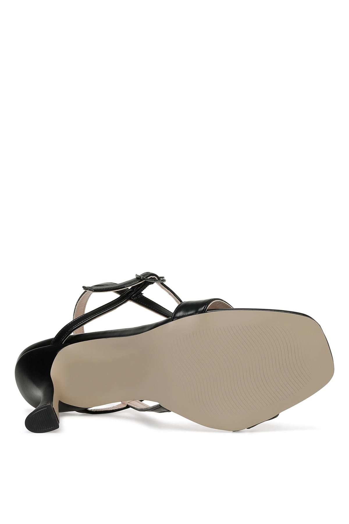 Nine West-Černé dámské sandály na podpatku 3fx 6