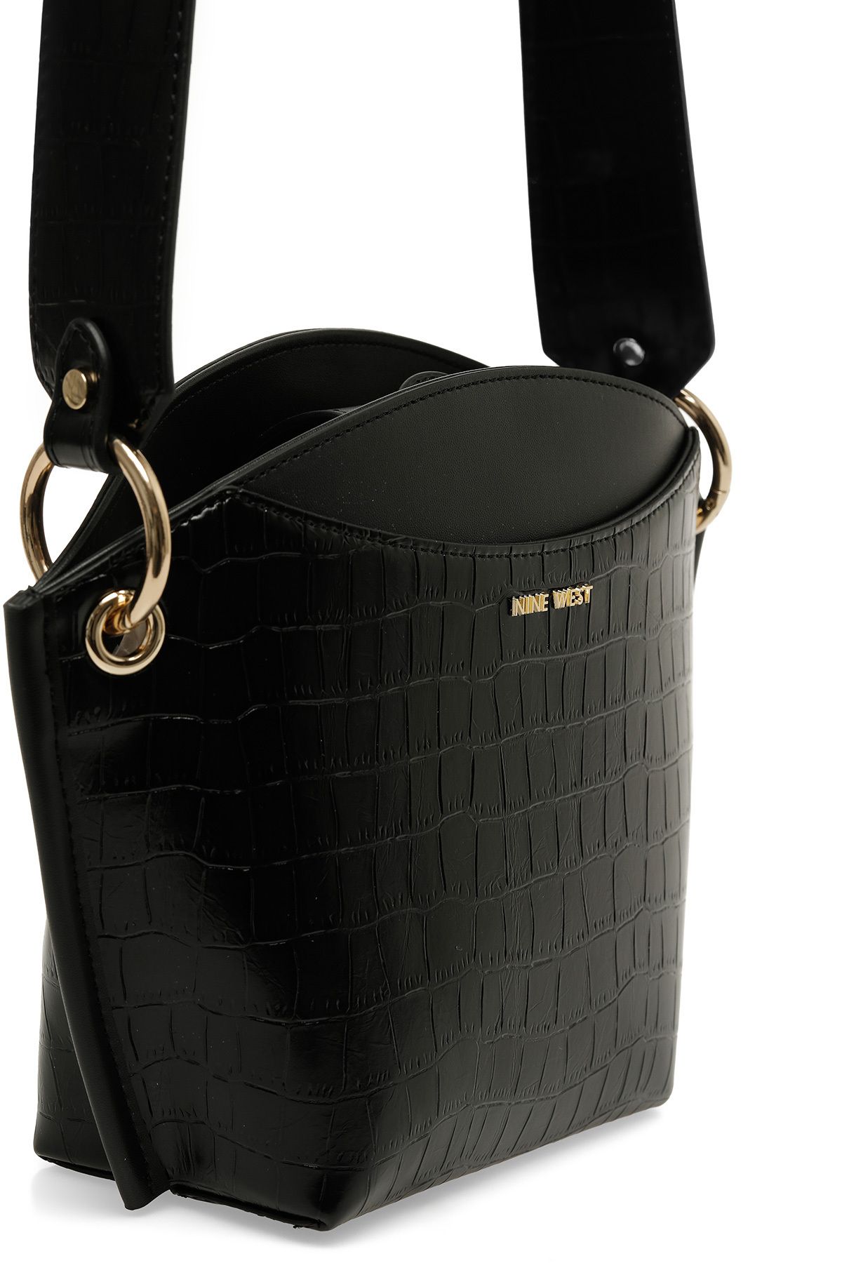 کیف شانه ای زنانه کابلا 5FX سیاه اورجینال Nine West