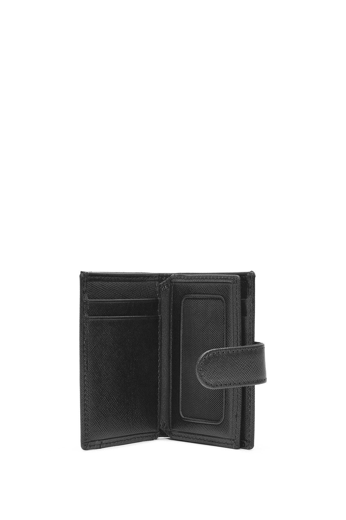 Derimod-Black Leather Men's Card Holder - 000a2d3094cv 8