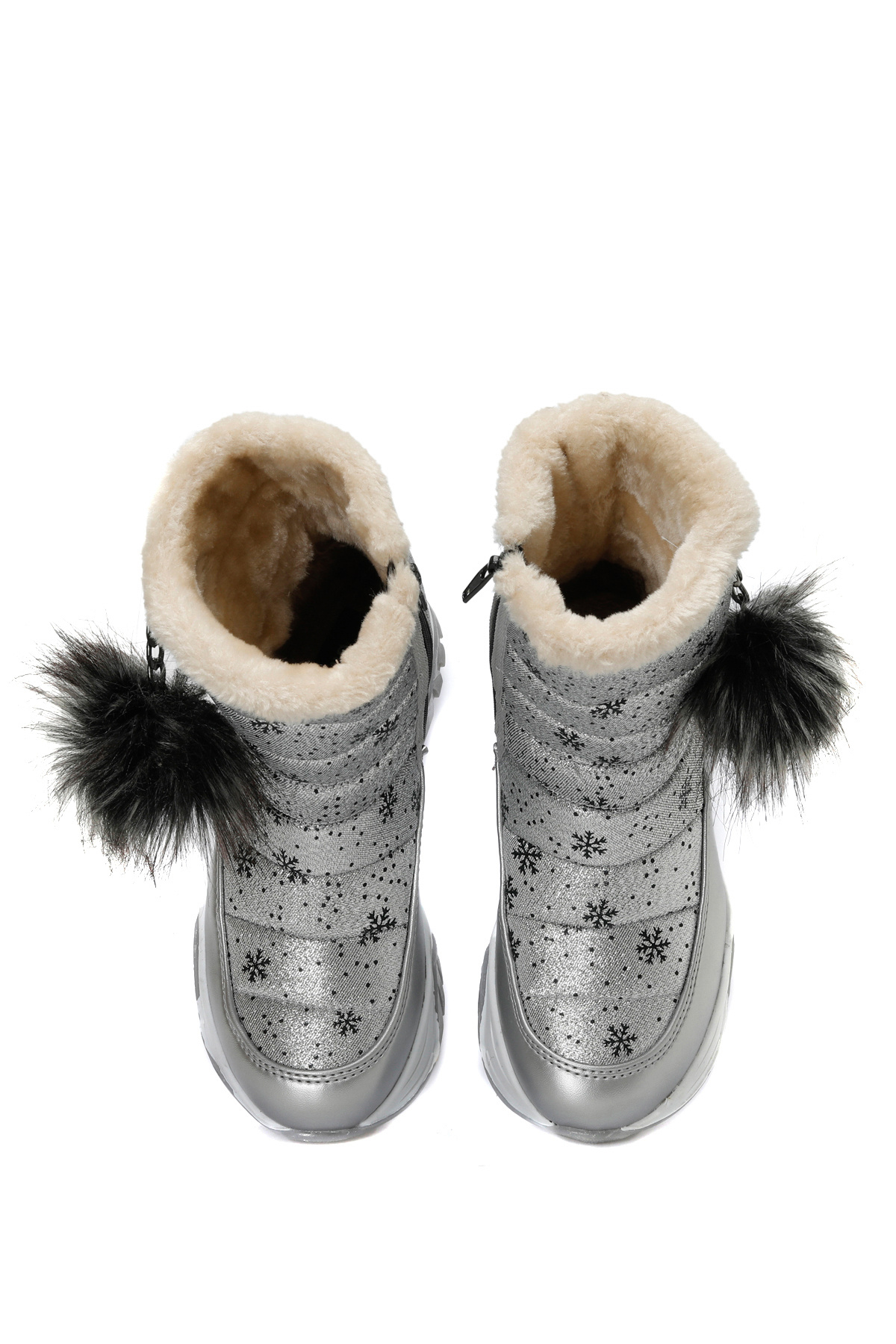 Binono-LENO F 3PR Gray Girls Snow Boots 4