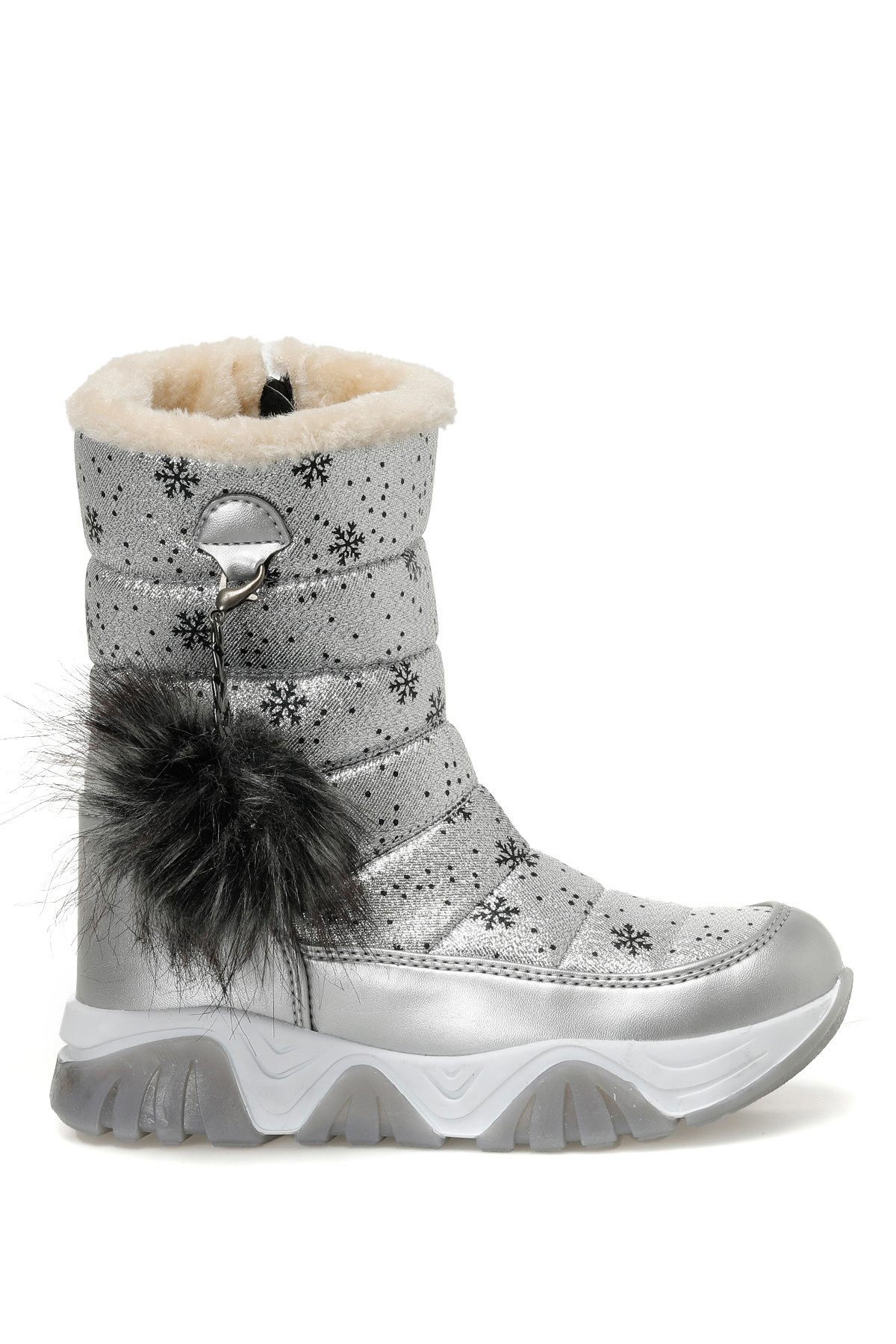 Binono-LENO F 3PR Gray Girls Snow Boots 1