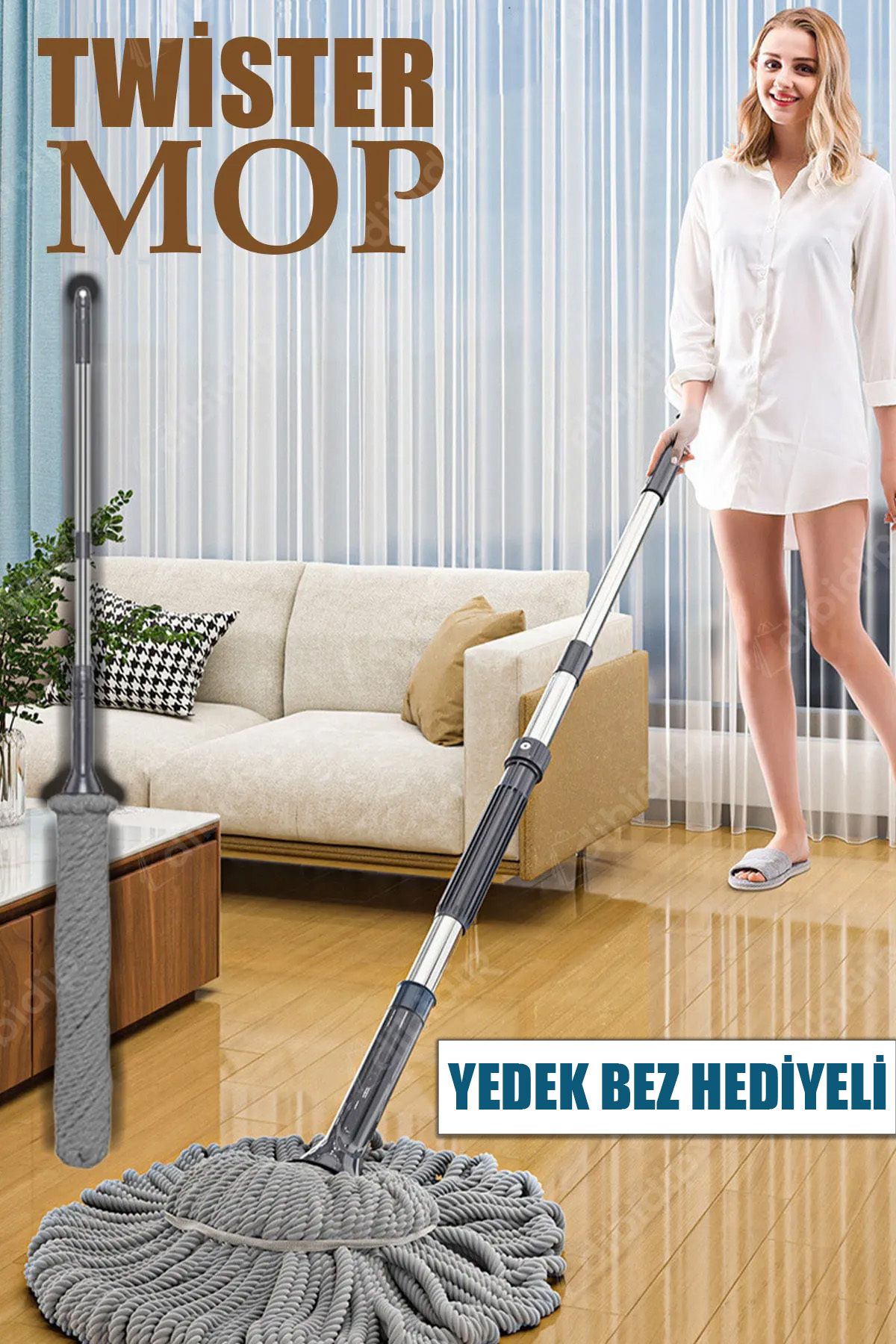🧼KENDİNDEN SIKMALI TWISTER MOP
