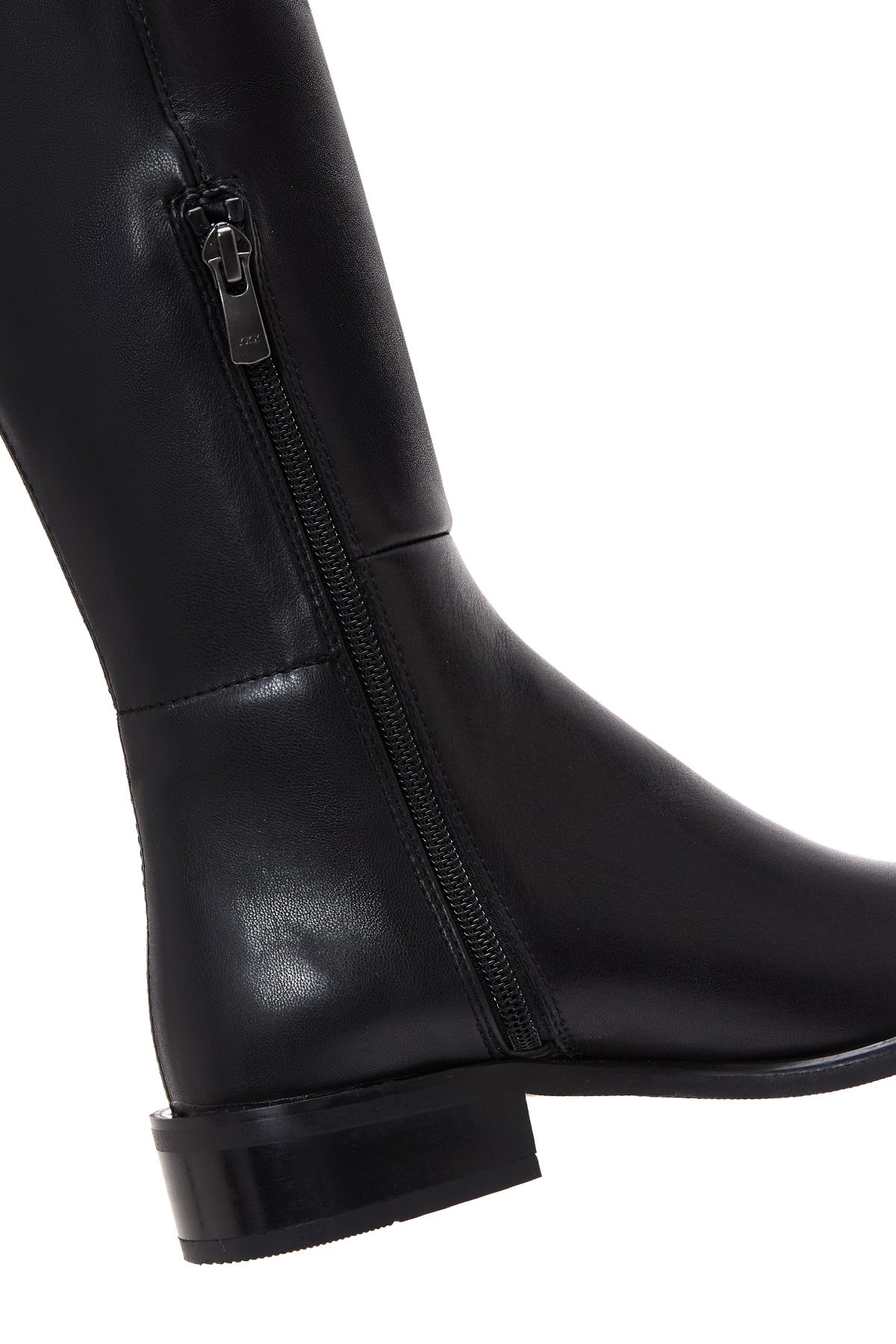 Derimod-Women's Black Zippered Leather Boots 24Wfd 280418 8