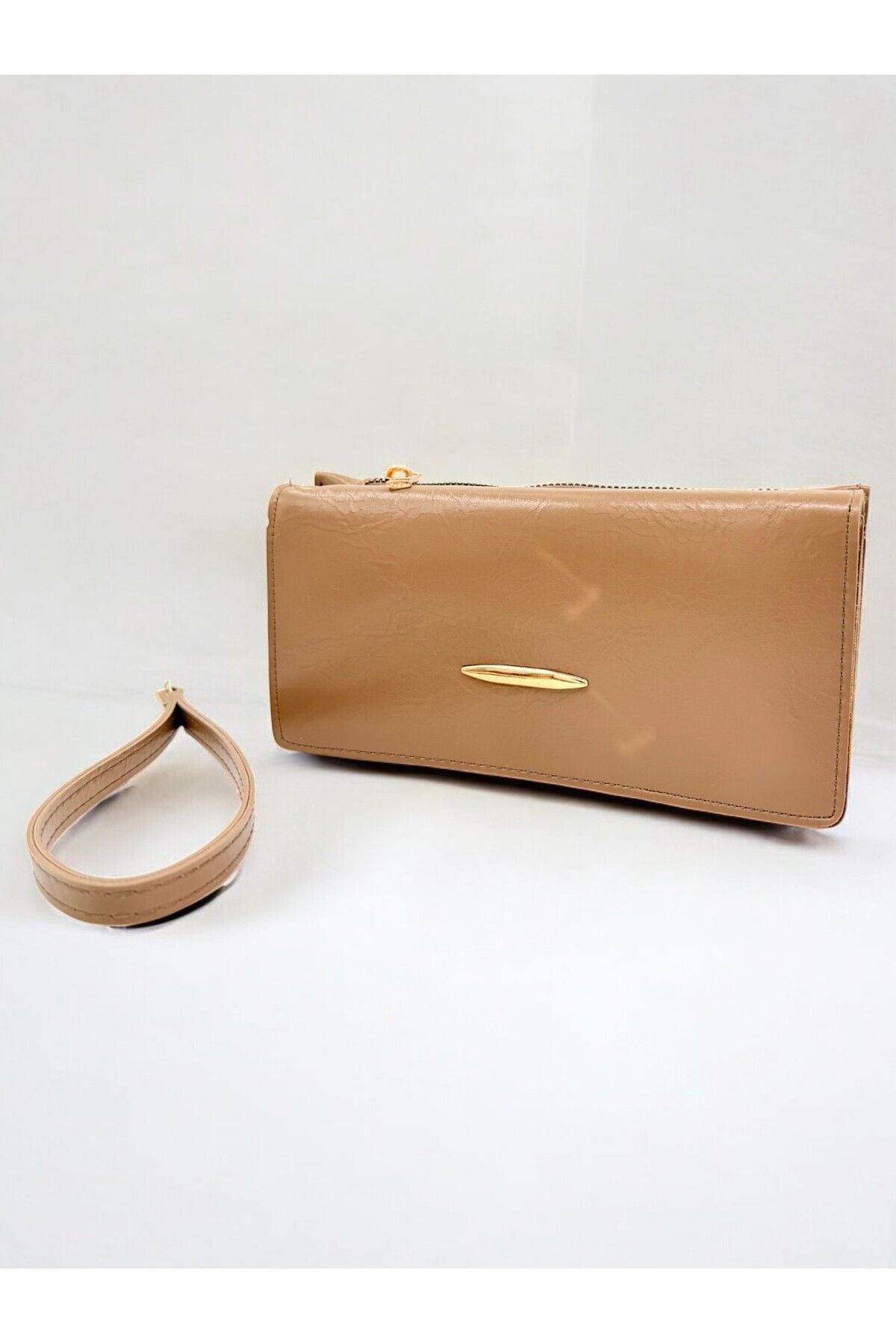 UCCELLO-Hand Straped Zipper Detail Women's Wallet Hand Bag 5
