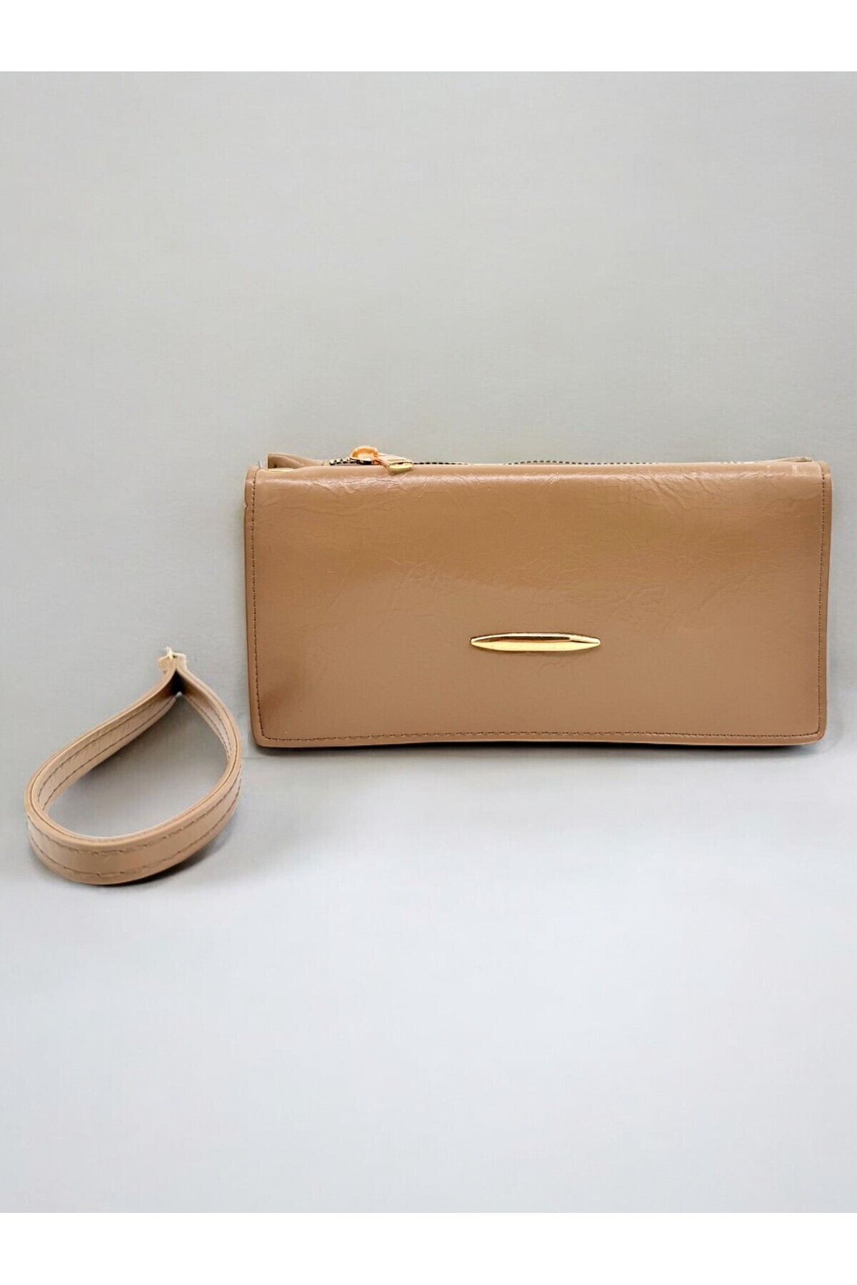 UCCELLO-Hand Straped Zipper Detail Women's Wallet Hand Bag 4