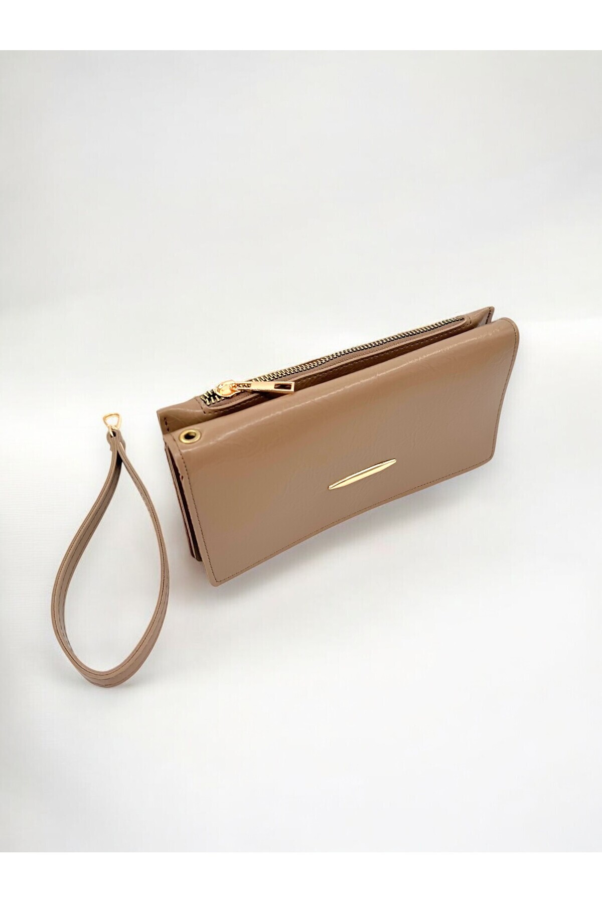 UCCELLO-Hand Straped Zipper Detail Women's Wallet Hand Bag 6