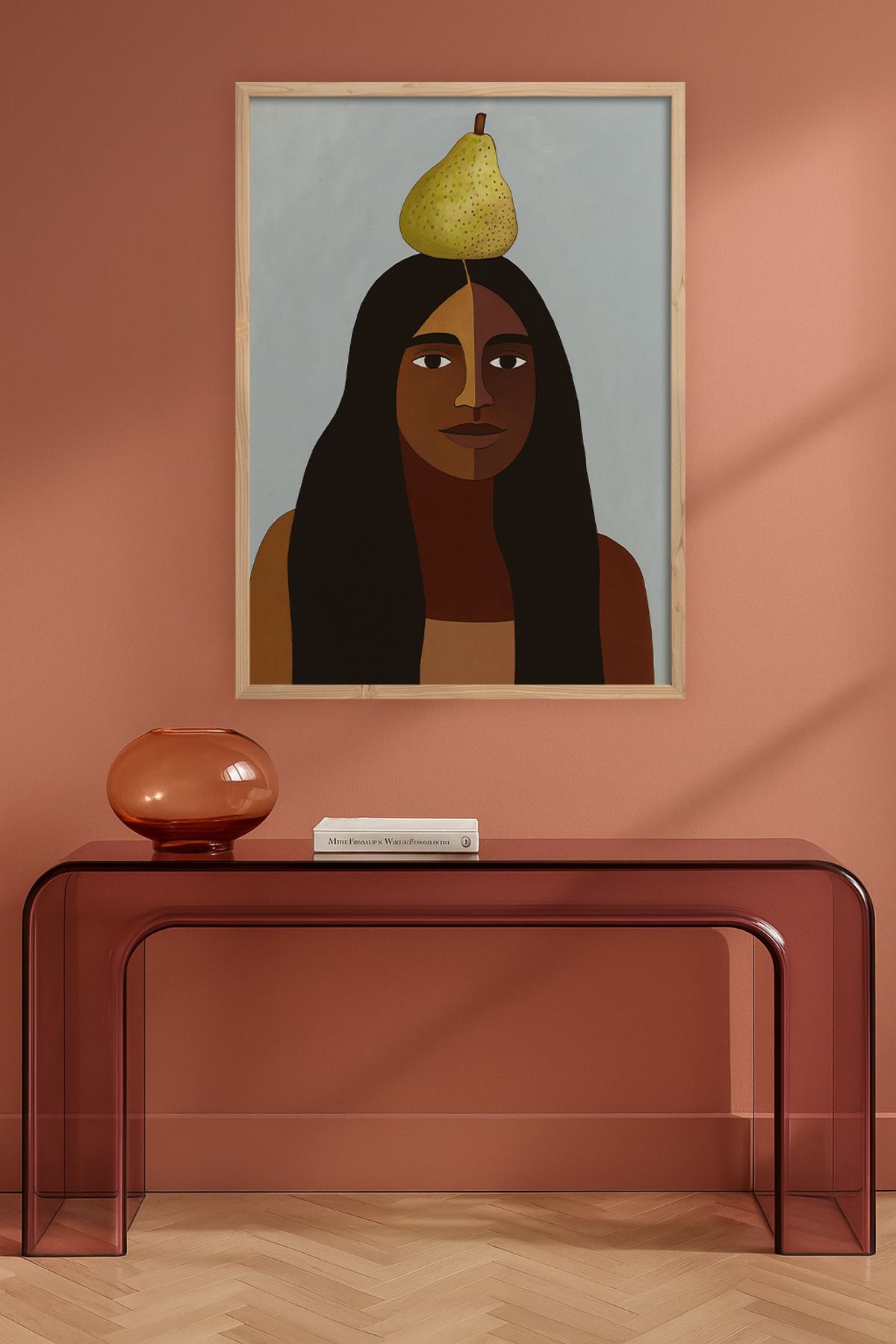HOMEPACK Tekli Ahşap Çerçeveli Tablo Tek Parça Poster Tablo TK/KARINA05