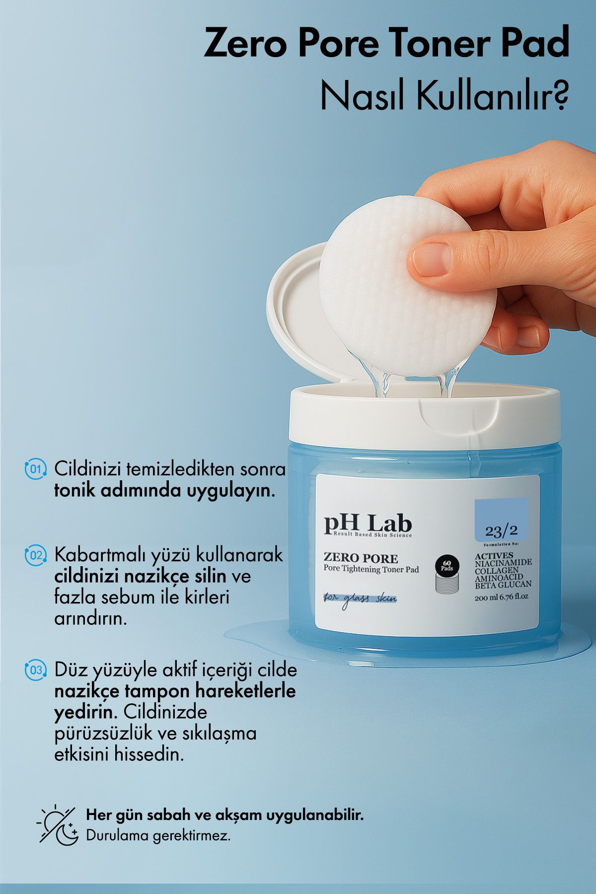 Ph Lab-Phlab Zero Pore Pore Firming 60's Toner Pad 2