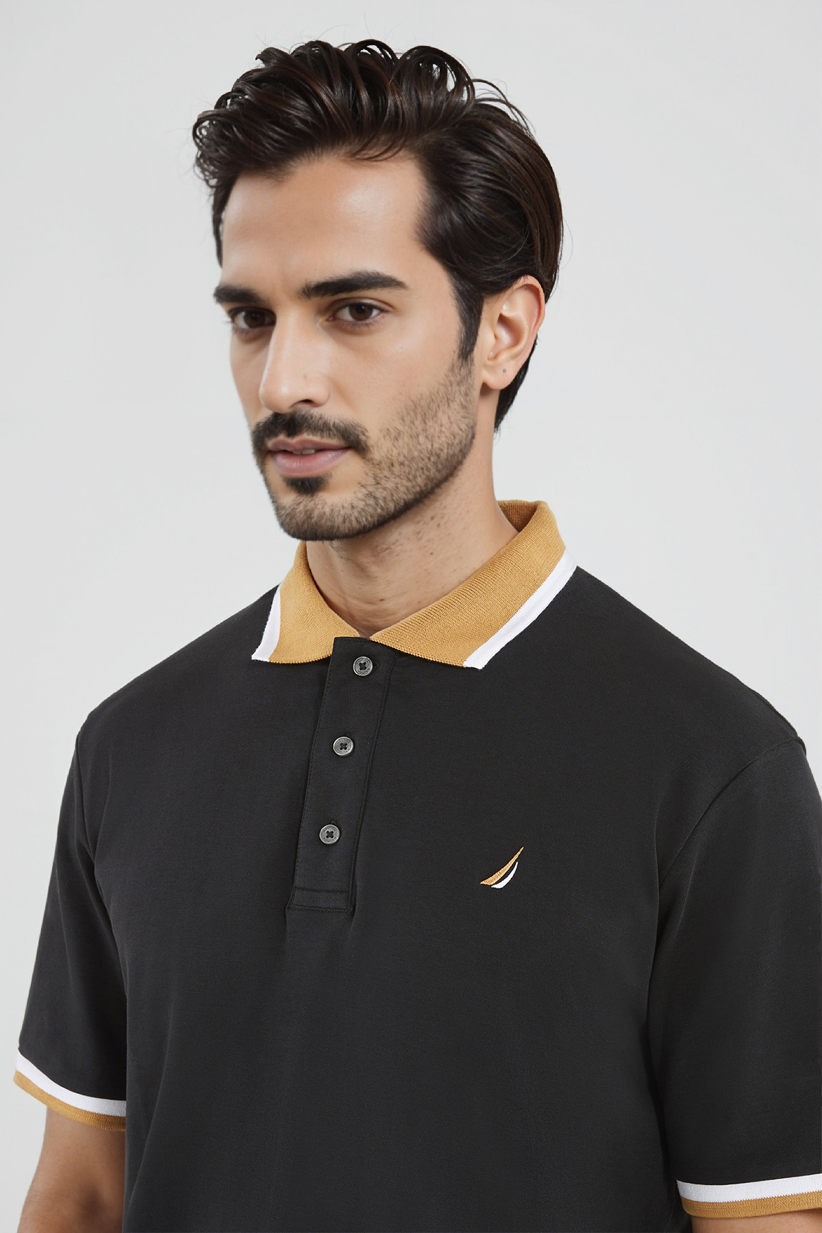Nautica-Basic Regular Fit Premium Cotton Logo Polo Shirt 3