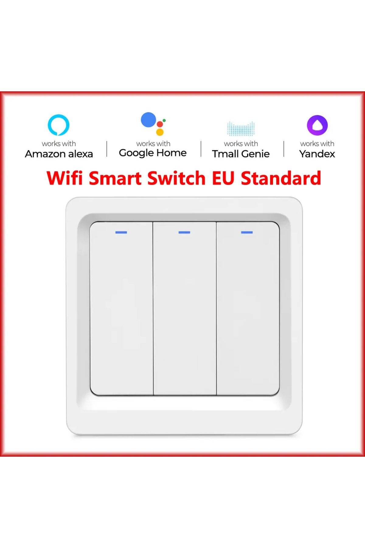 Chevolink-European Standard 220 Volts Ds-102-white-03 Wifi Smart Home Light Switch Wall Push Button Switch 1/2 1