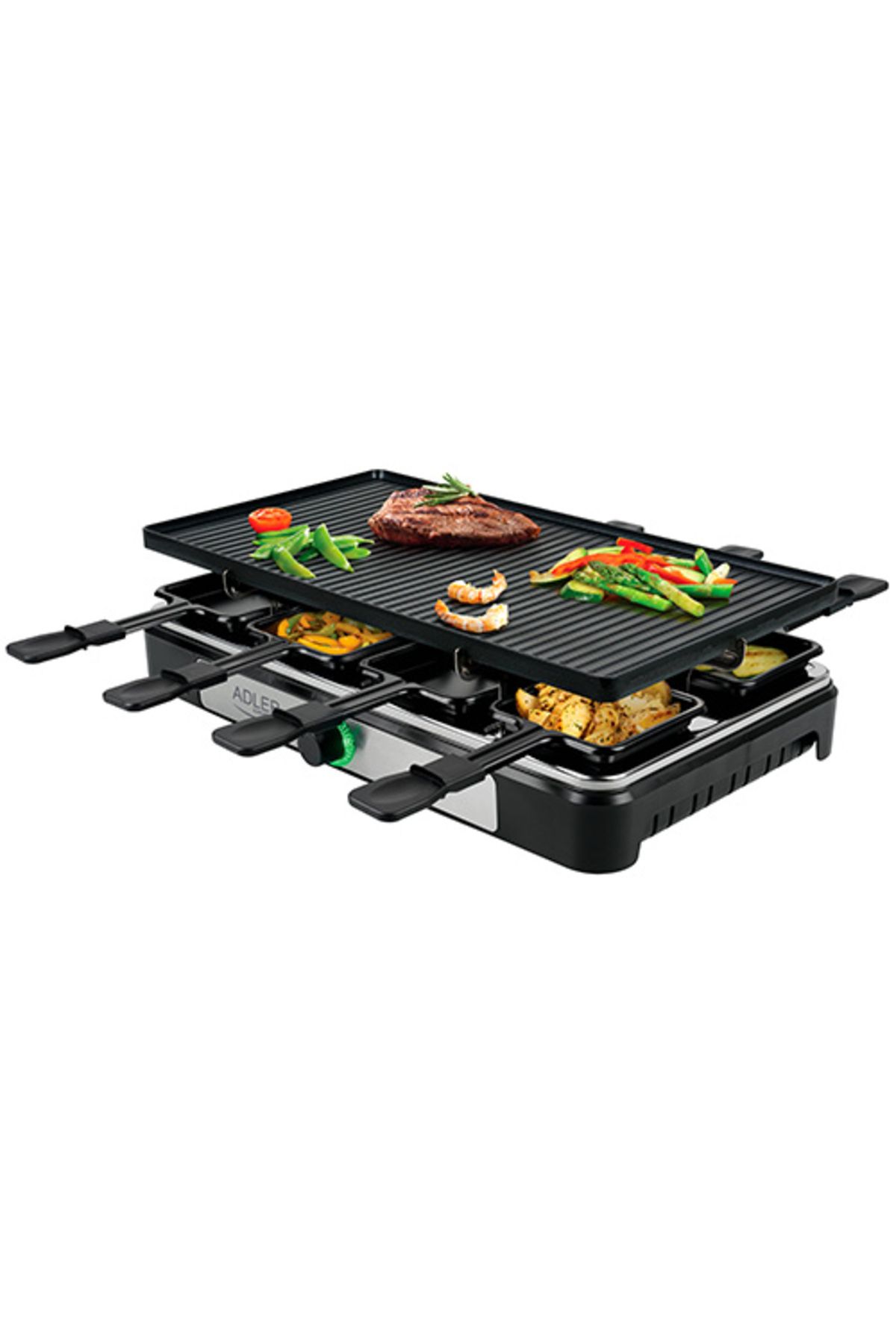 adler-Gratar Raclette Adler AD 6616, 1400 W, 8 persoane 8