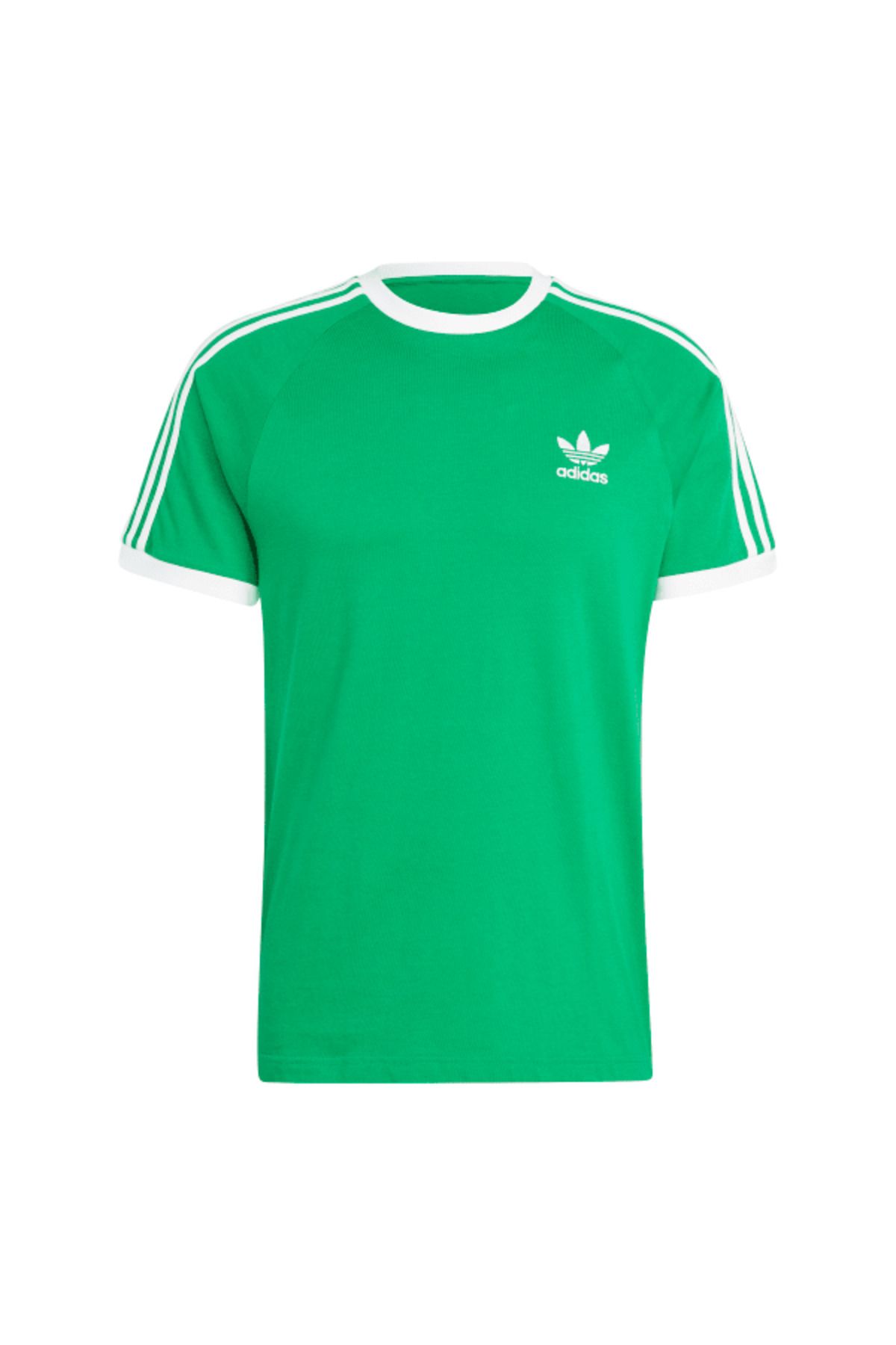 تی شرت ورزشی سبز مردانه 3 نوار adidas
