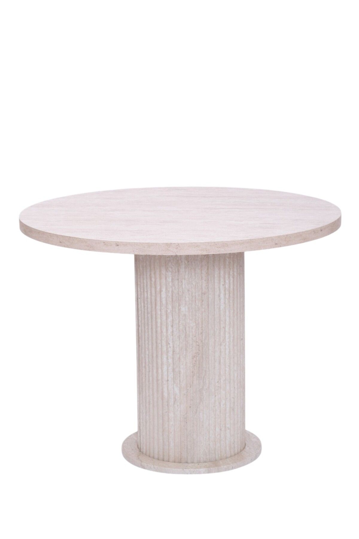 Erezogulları Mobilya Bohem Yuvarlak Lak Panel Mutfak Masası 100cm