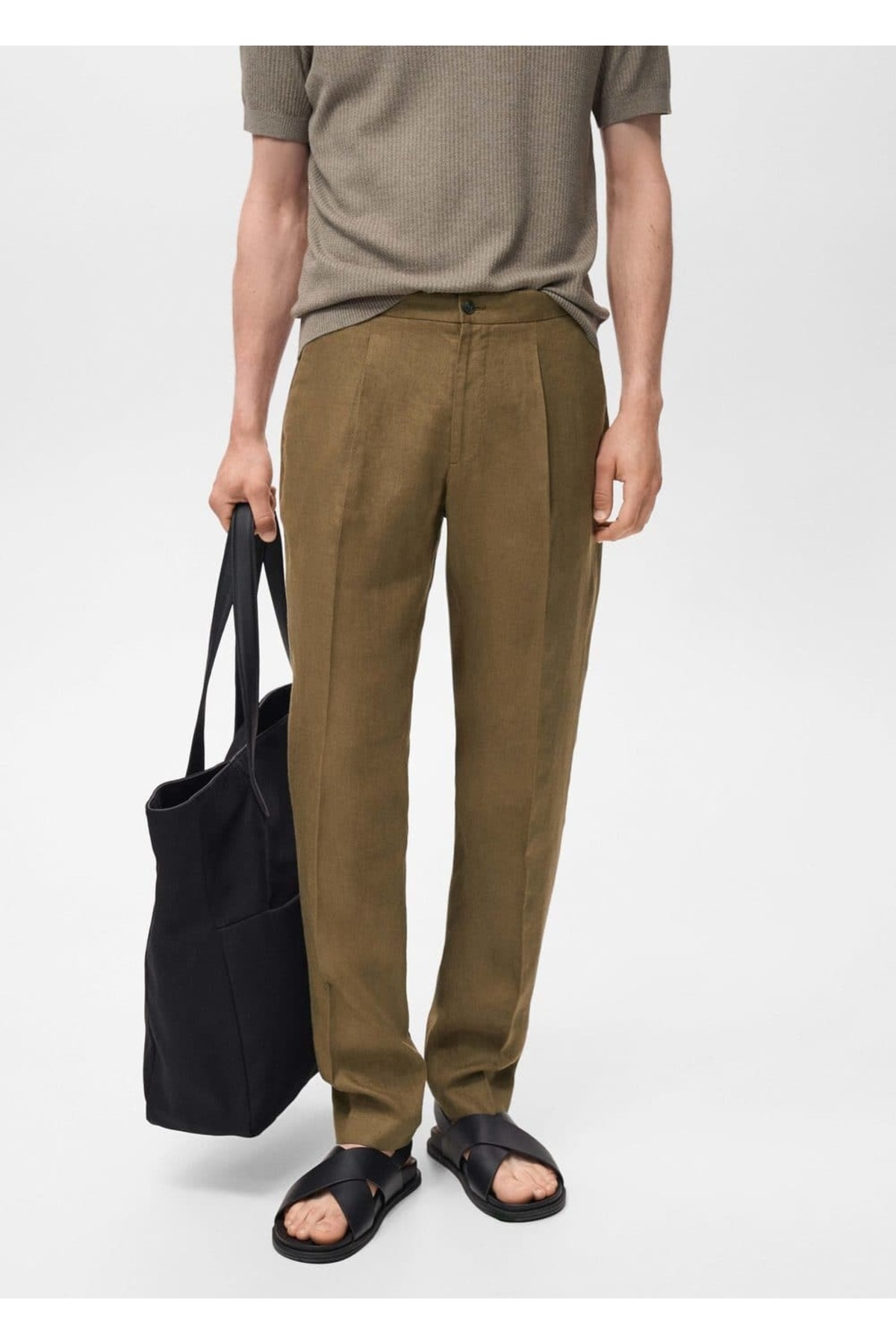 Salerno %100 Keten Slim Fit Takım Pantolonu