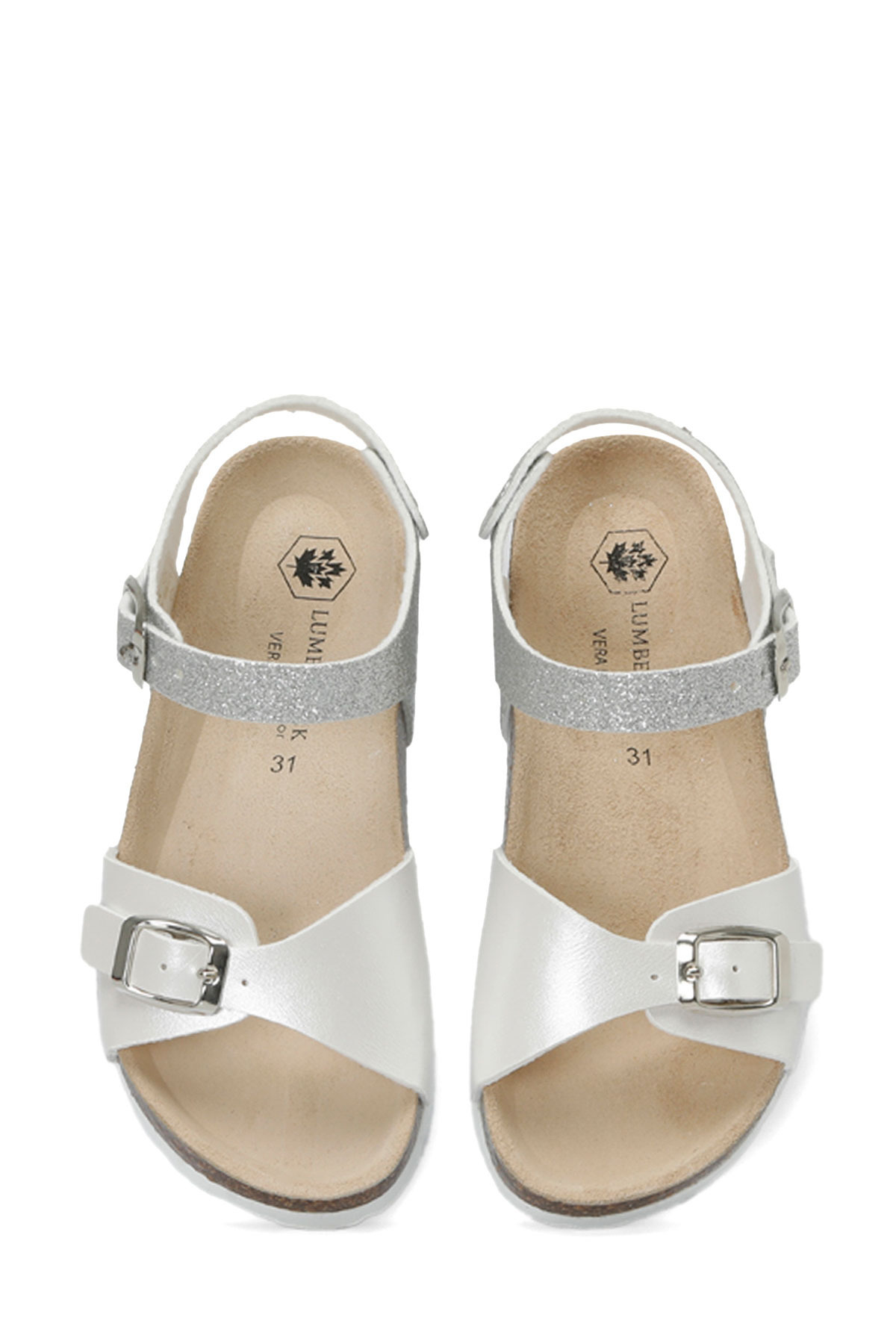 lumberjack-Girl's Silver Slippers BLONI 4FX 4