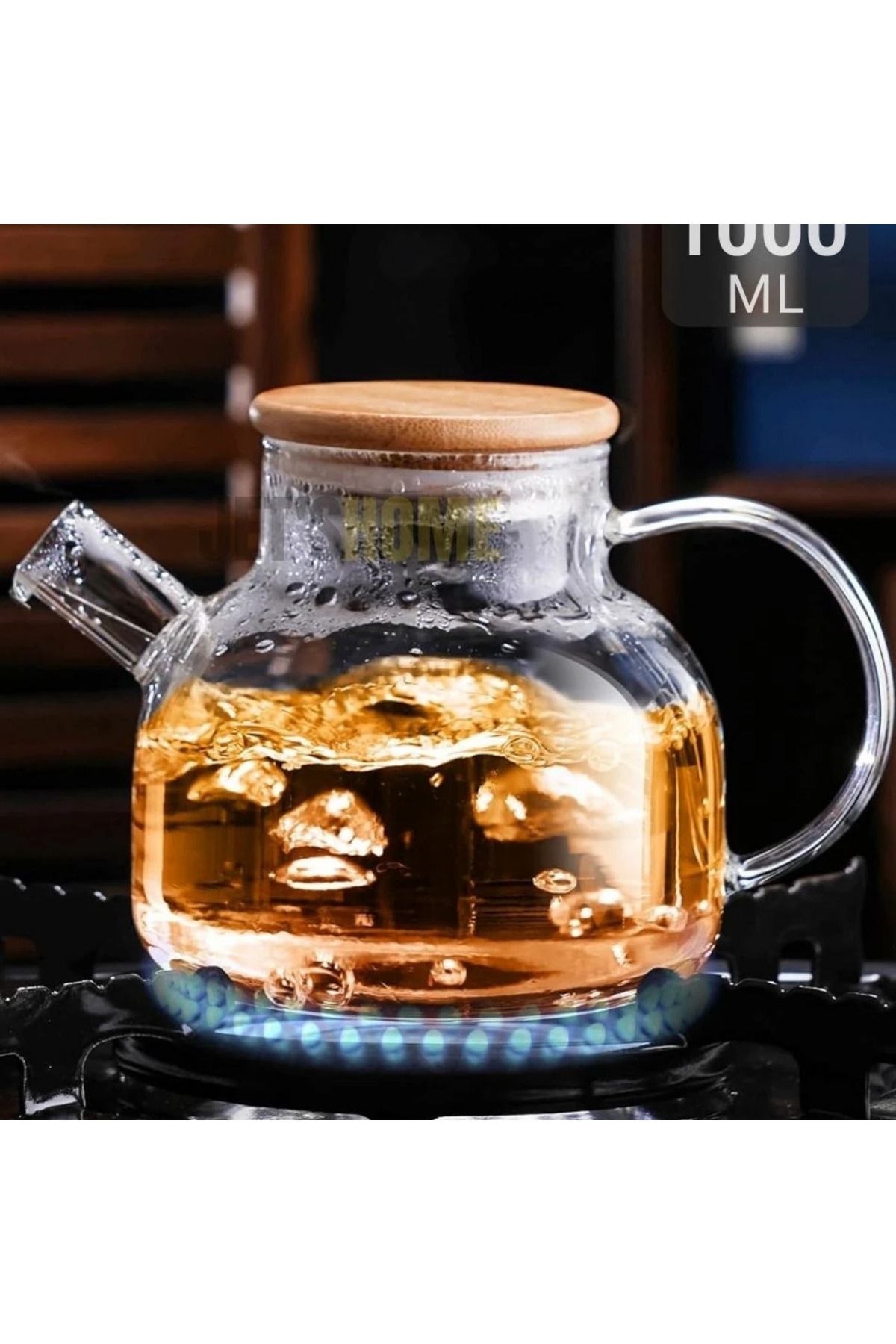 Grossberg Coffee Isıya Dayanıklı Süzgeçli Cam Demlik 1000 ml
