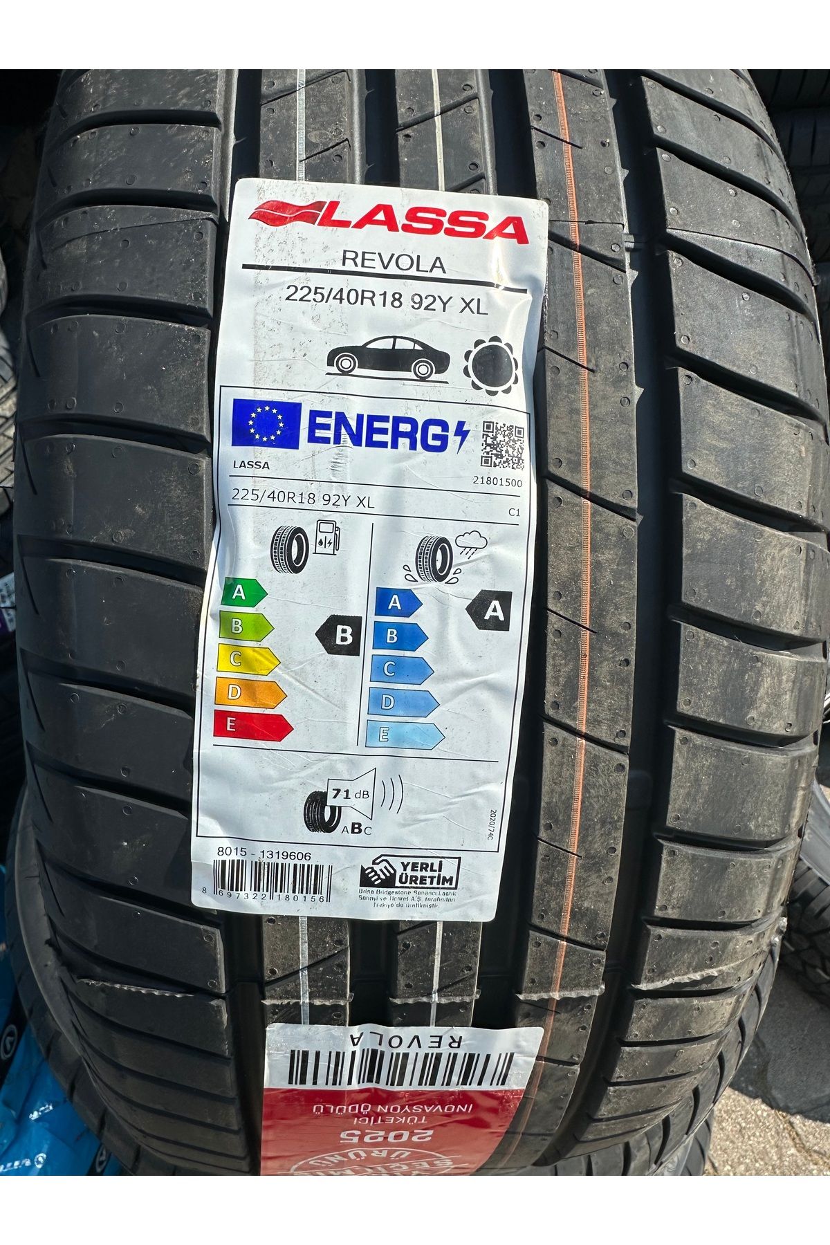 Lassa 225/40R18 92Y XL Revola 2025 Yaz Lastiği
