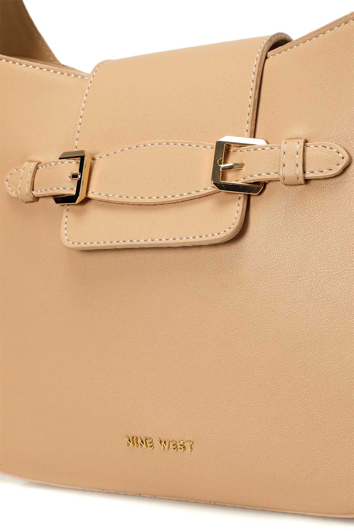کیف شانه ای نود زنانه 4PR کرم اورجینال Nine West