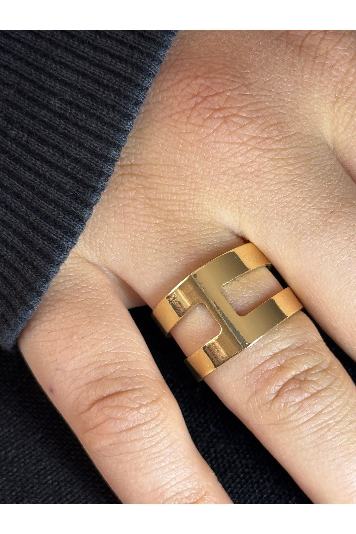 XUPING JEWELRY 18K ayarlanabilir gold çelik yüzük paslanmaz kararmaz