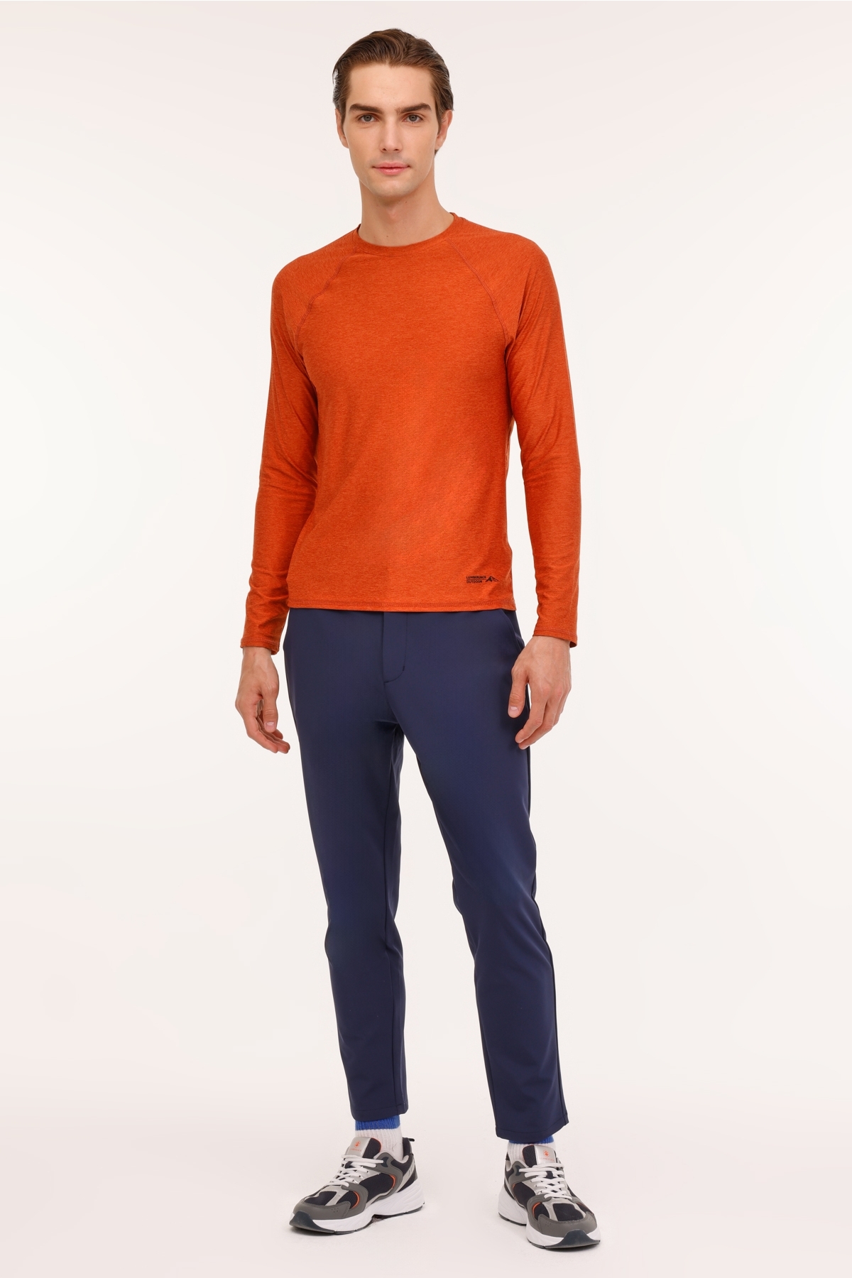 تی شرت مردانه راسته آستین بلند | لامبرجک Lumberjack ML 13 HTFW24031M 4PR - تصویر 3