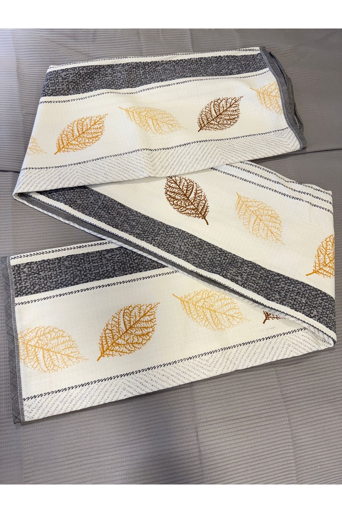 ŞENER HOME-Leaf Pattern Printed 150X240 Cm. Single Single Pike 7