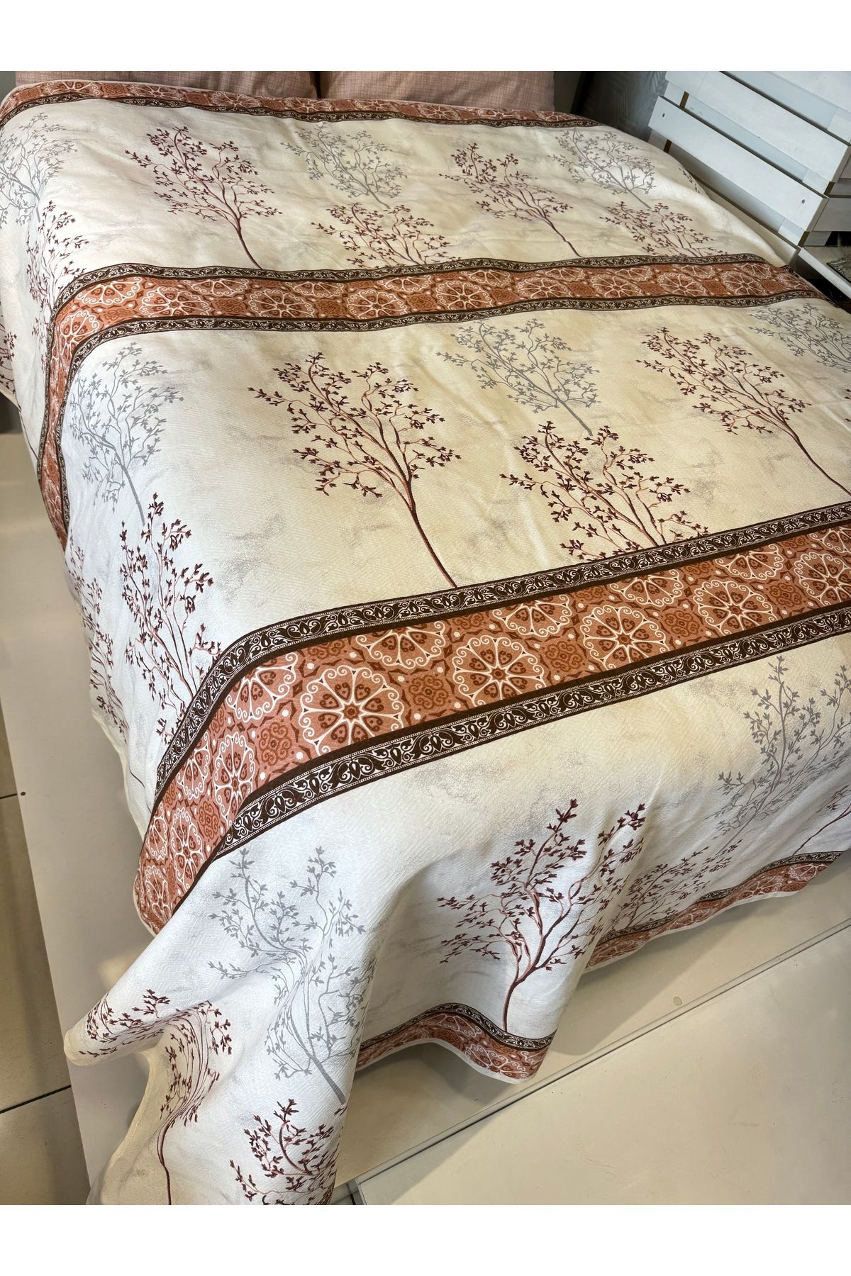 ŞENER HOME-Border Pattern Printed 150X240 Cm. Single Single Pike 6