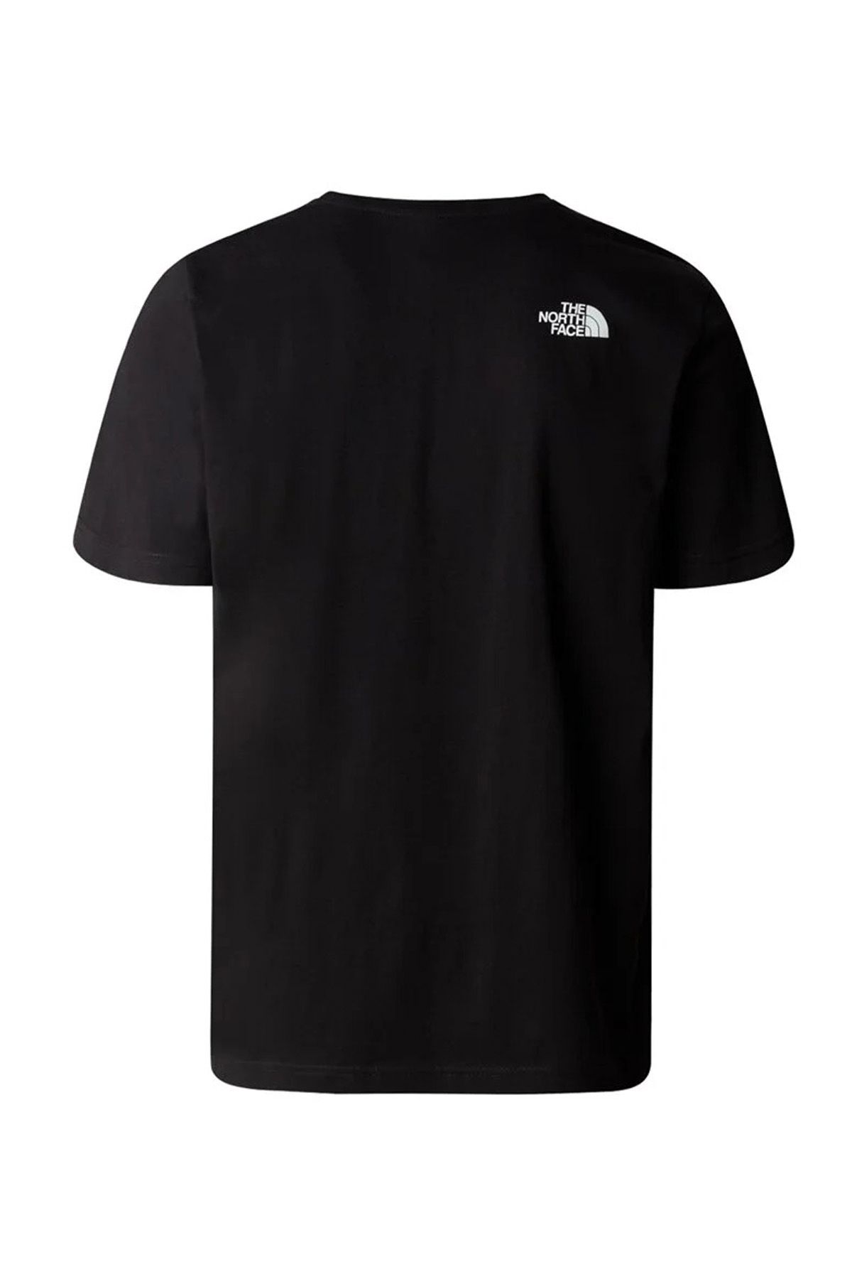 تی شرت مشکی مردانه یقه دوچرخه سیاه طرح دار NF0A8955JK31_M S Half Dome Tee The North Face