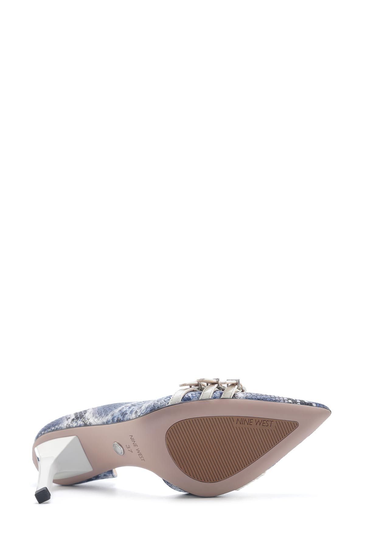 کفش پاشنه کلاسیک آبی زنانه 5FX Nine West
