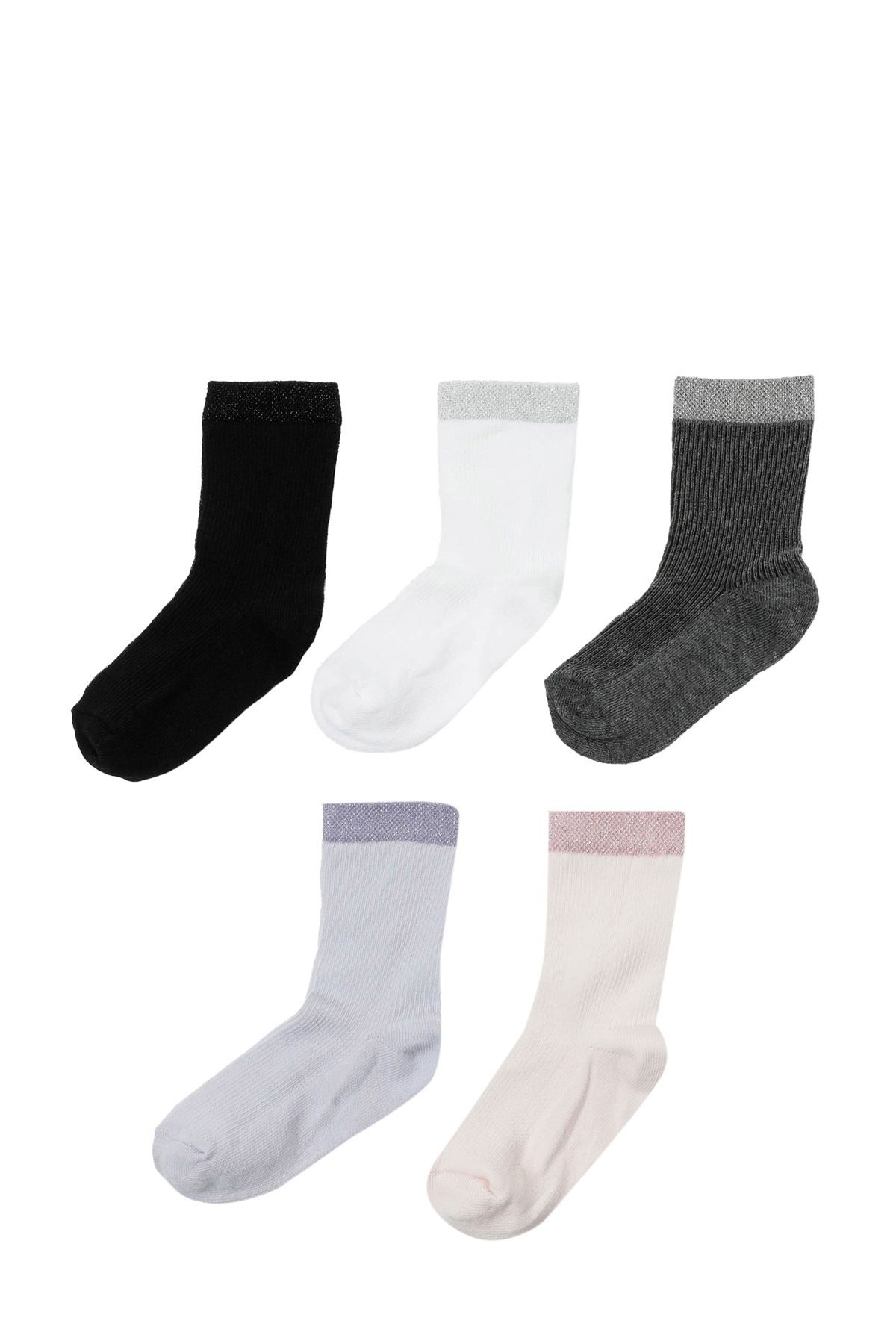 Polaris-Șosete multicolore pentru fete SIM BLK 5 LI SKT-G 4PR 1