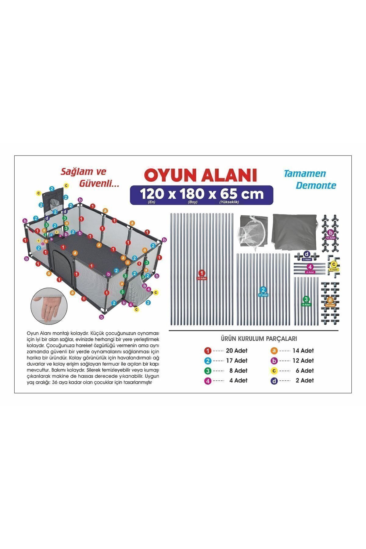 Bilgi baby OYUN ALANI TOP HAVUZU 180*120*65 fotoğrafı 6 (önizleme)