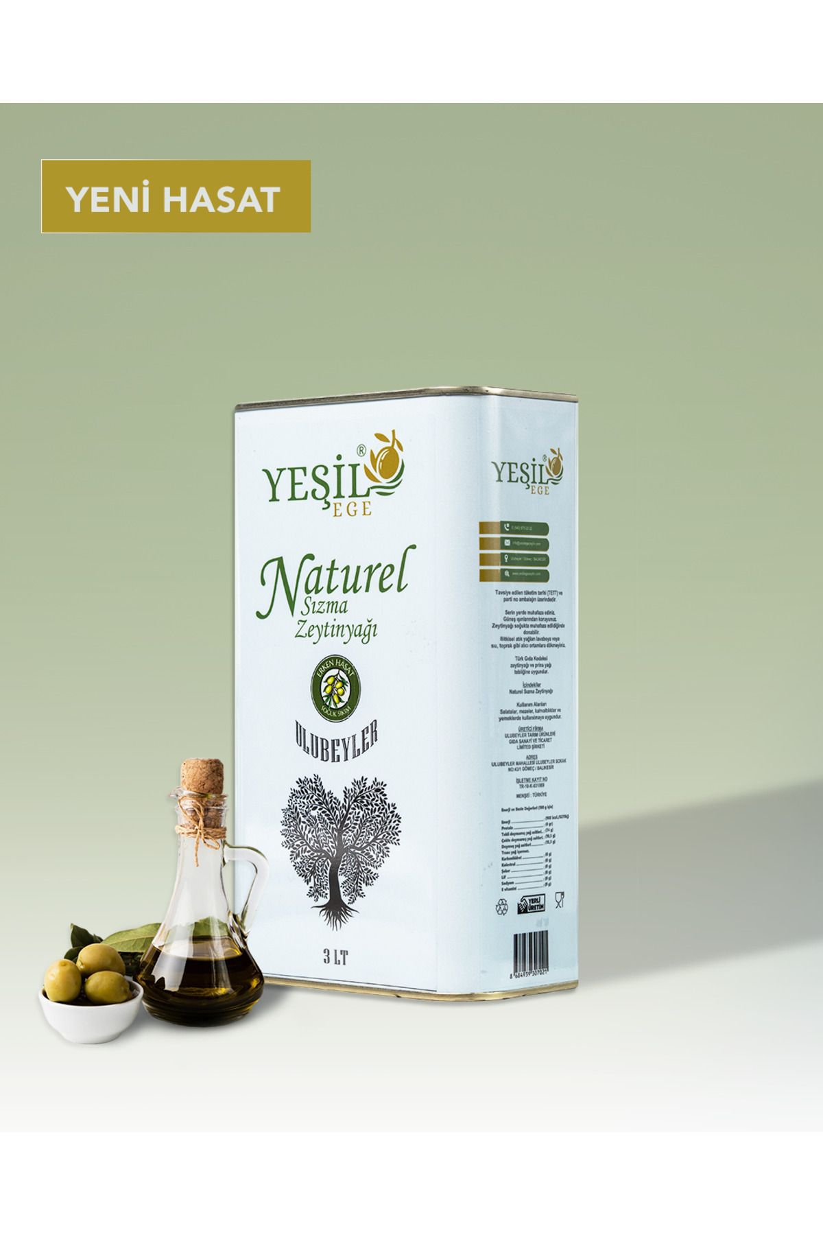 Yeşil Ege Ayvalık Erken Hasat – Soğuk Sıkım 3000 ML 4’lü Tanışma Paketi!