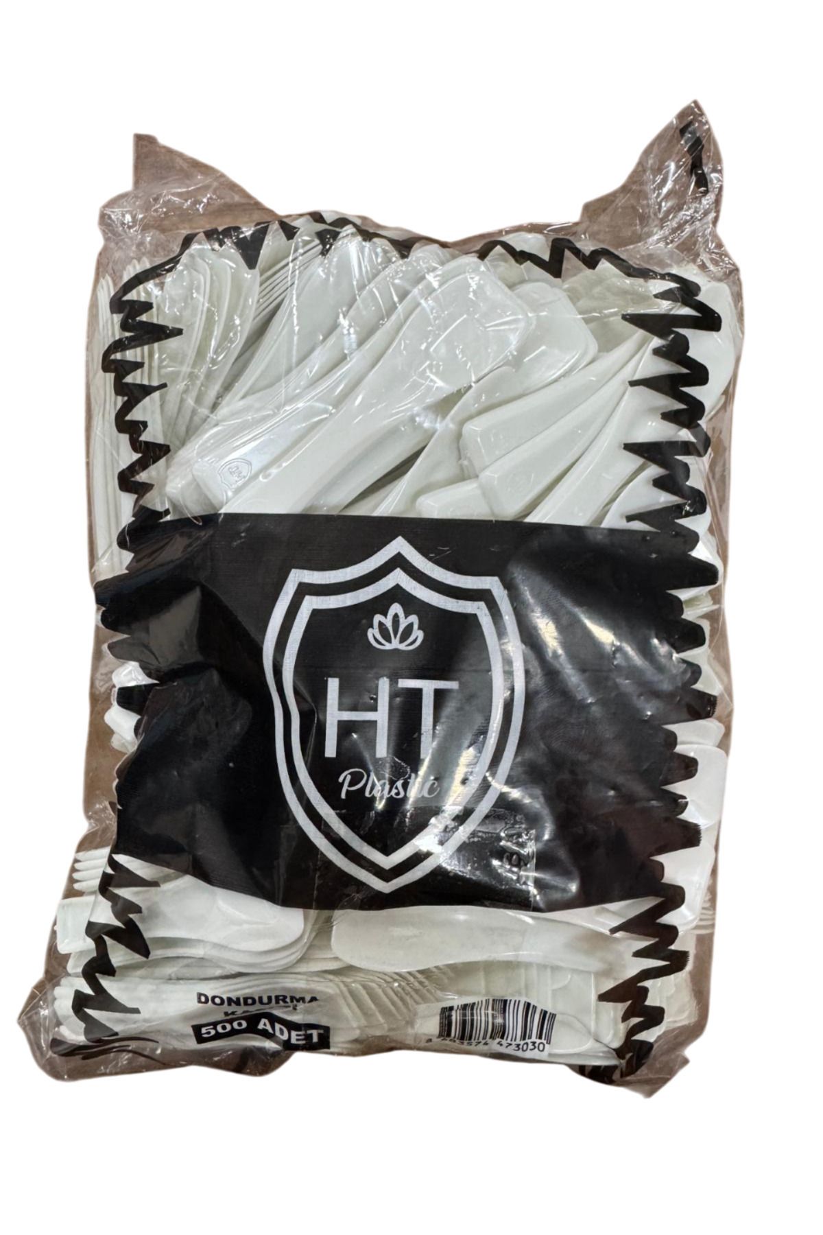 PRATİK SHOP HT Plastic Panda Dondurma Kaşığı 500 Adet