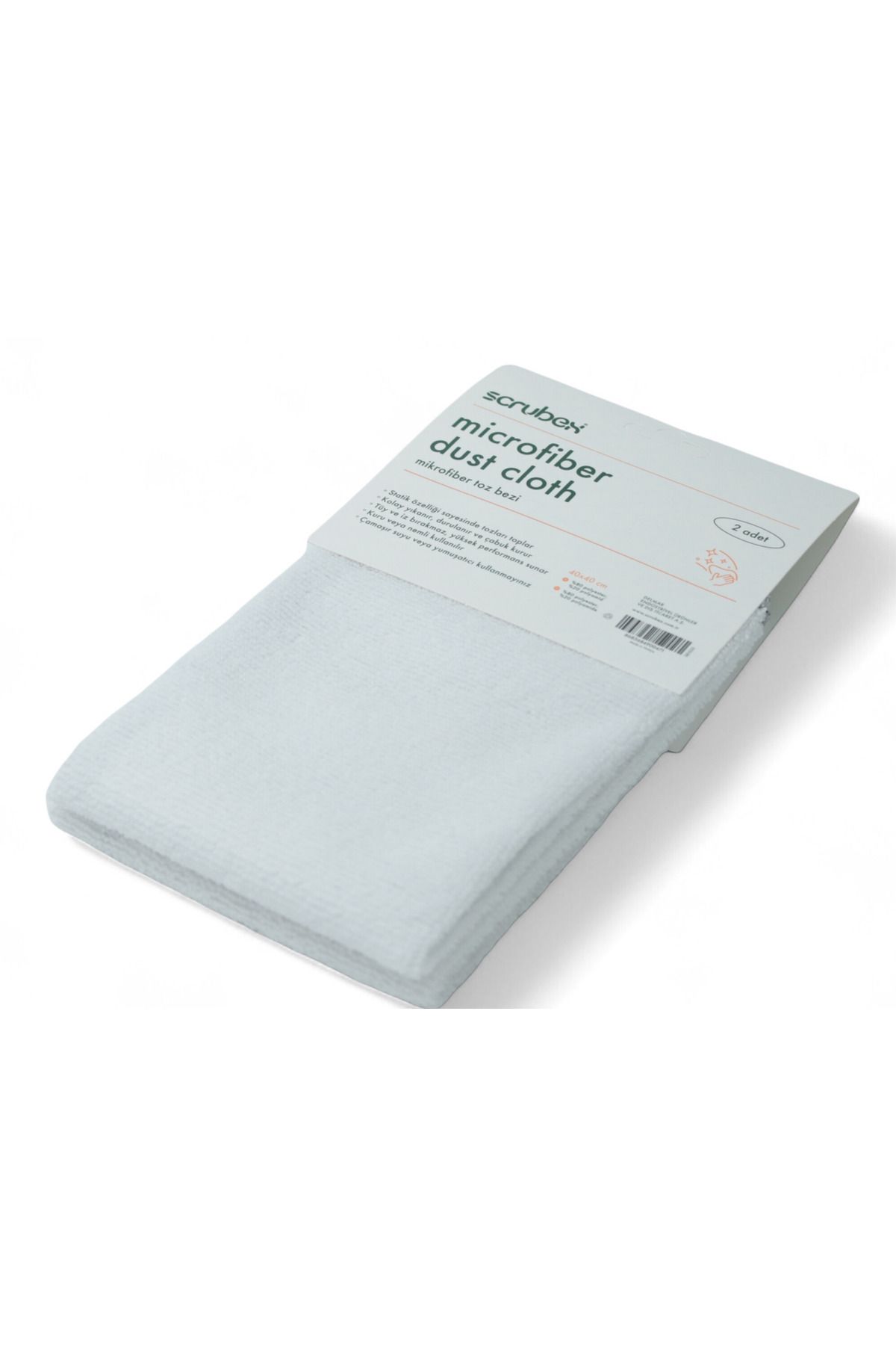 Scrubex Mikrofiber Toz Bezi Beyaz 2’li