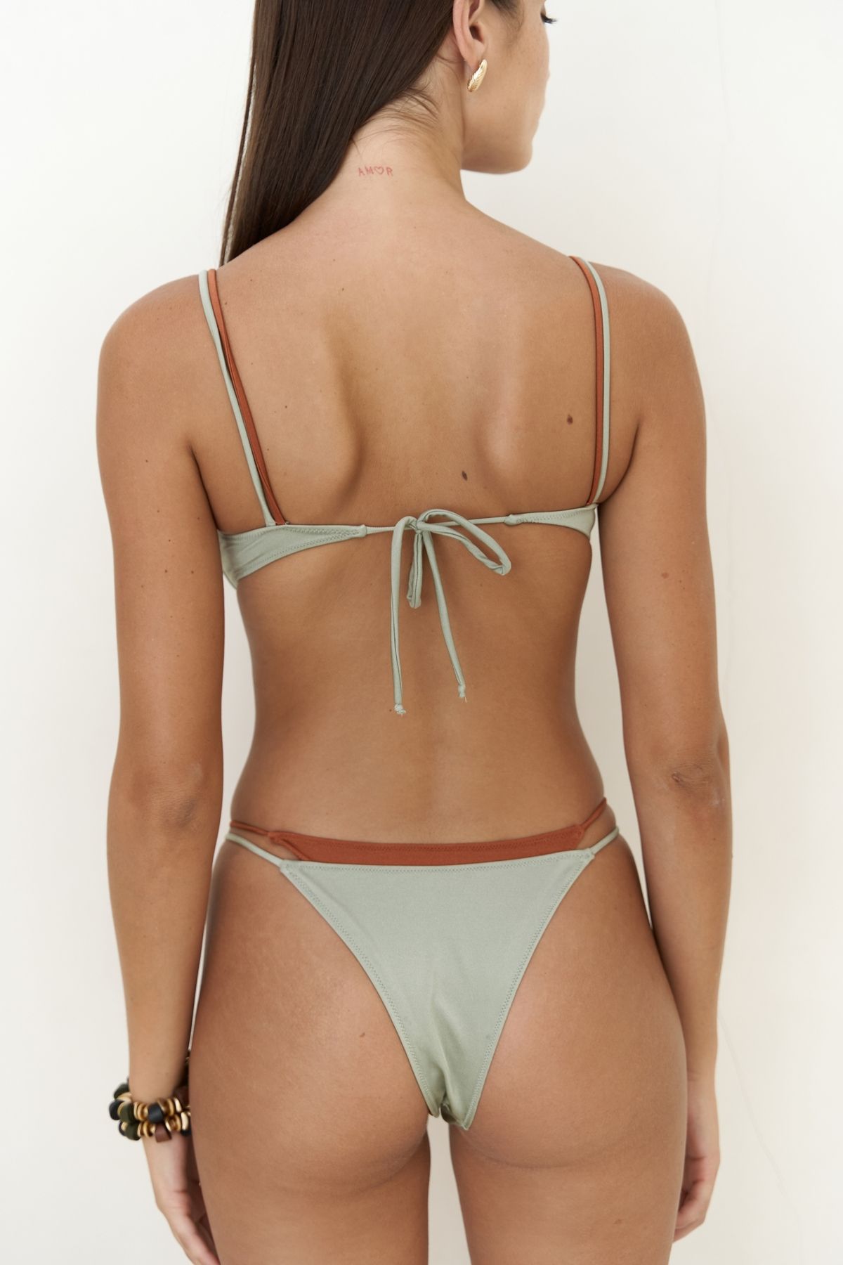 BOHEMAİ-Dharma Color Block Green Bikini Bottom 4