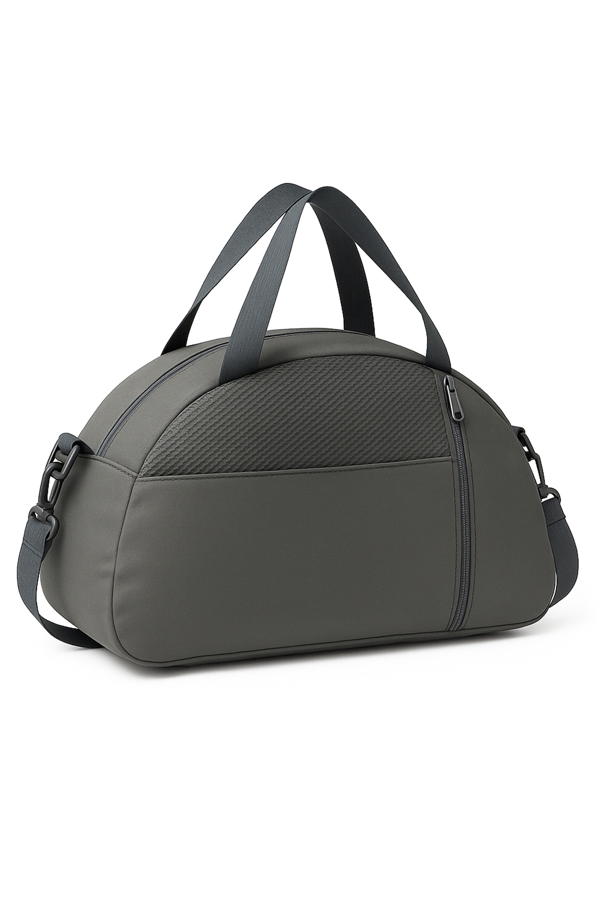 KAFF  Küçük Gri Önü Cepli Ayarlanabilir Omuz Askılı El Seyahat Spor Çantası-0833 - Görsel 4