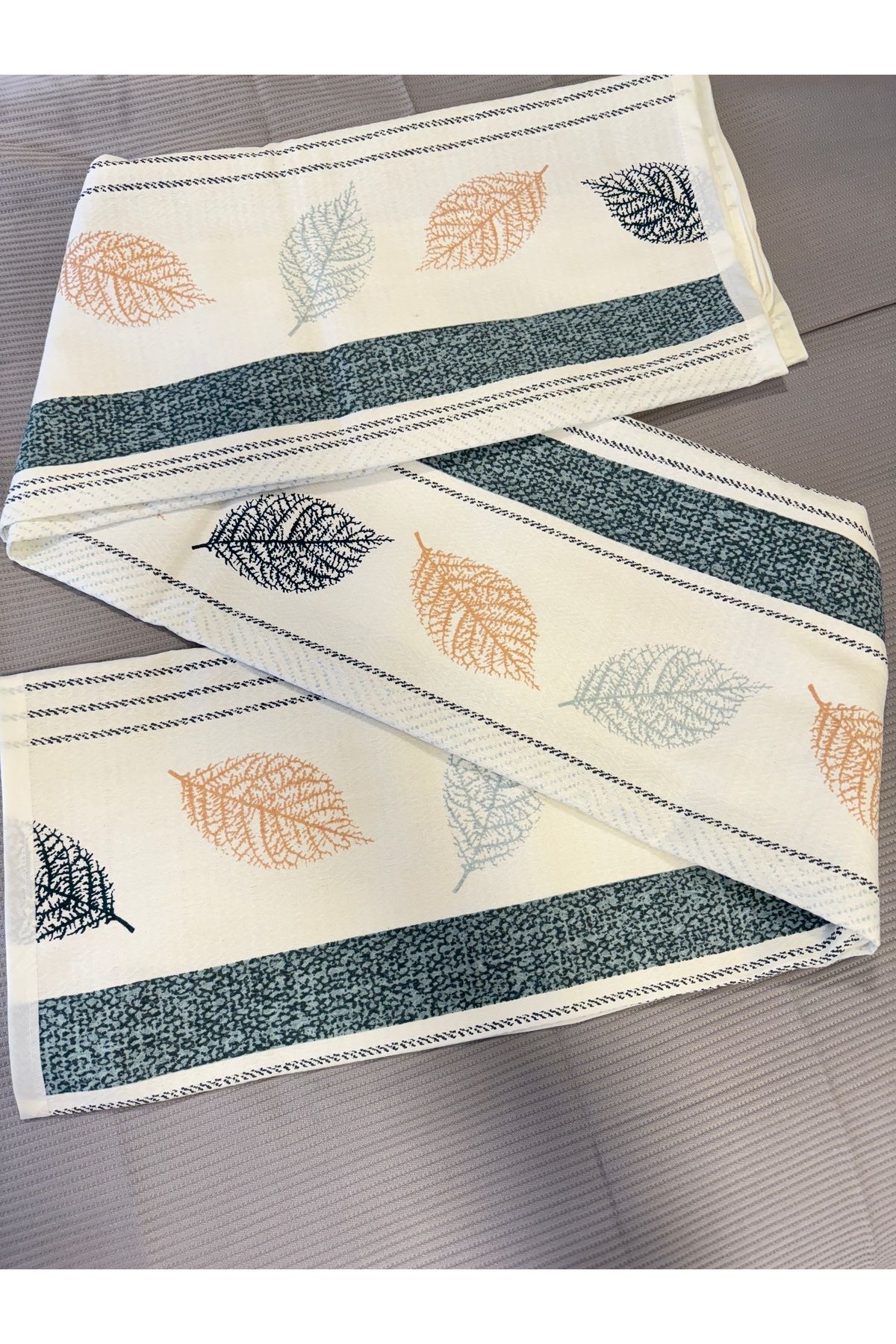 ŞENER HOME-Leaf Pattern Printed 200X240 Cm. Double (Battal) Single Pike 7