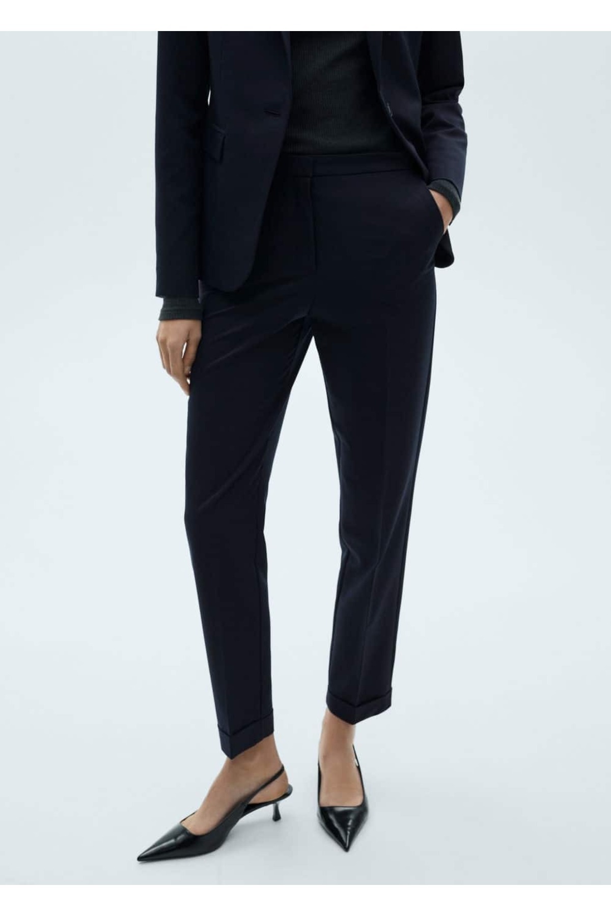 Düz kesim kumaş pantolon