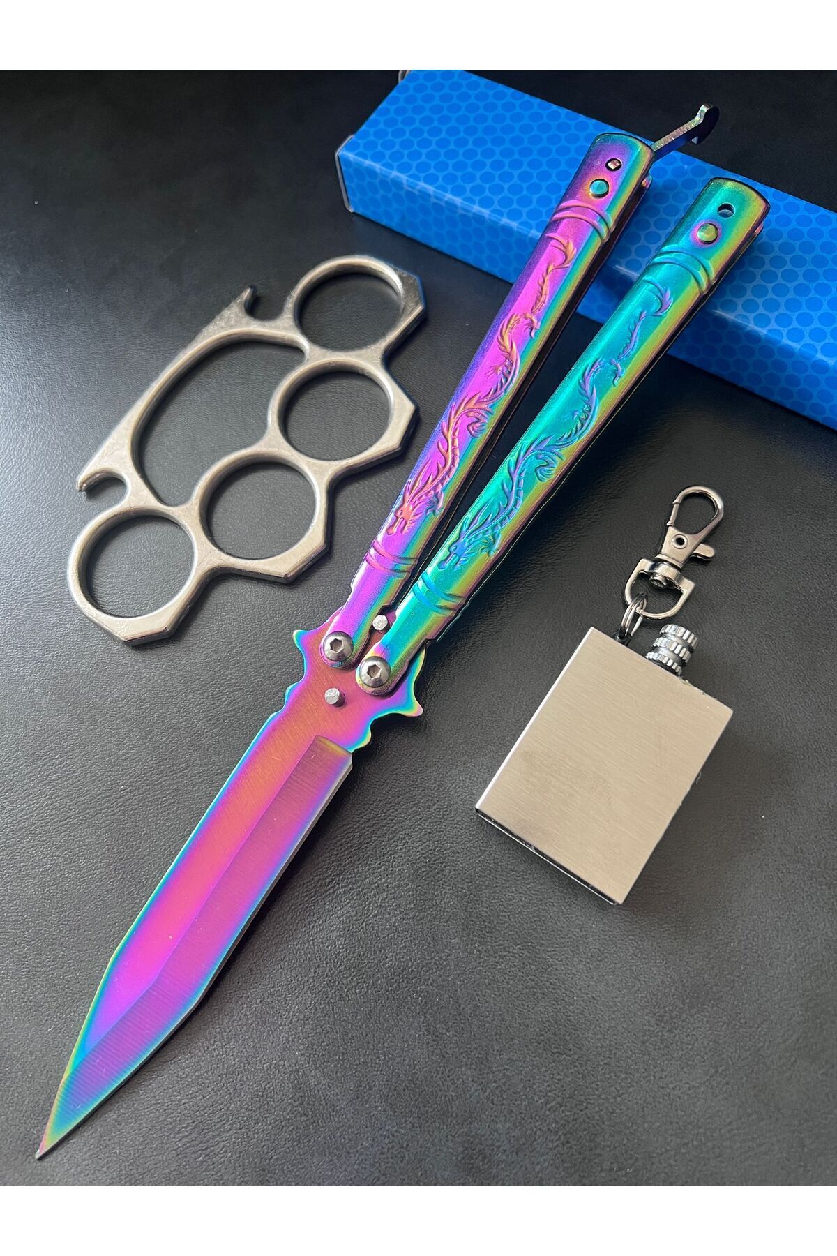 pupssiq Rainbow Çelik K3l3b3k Çakı