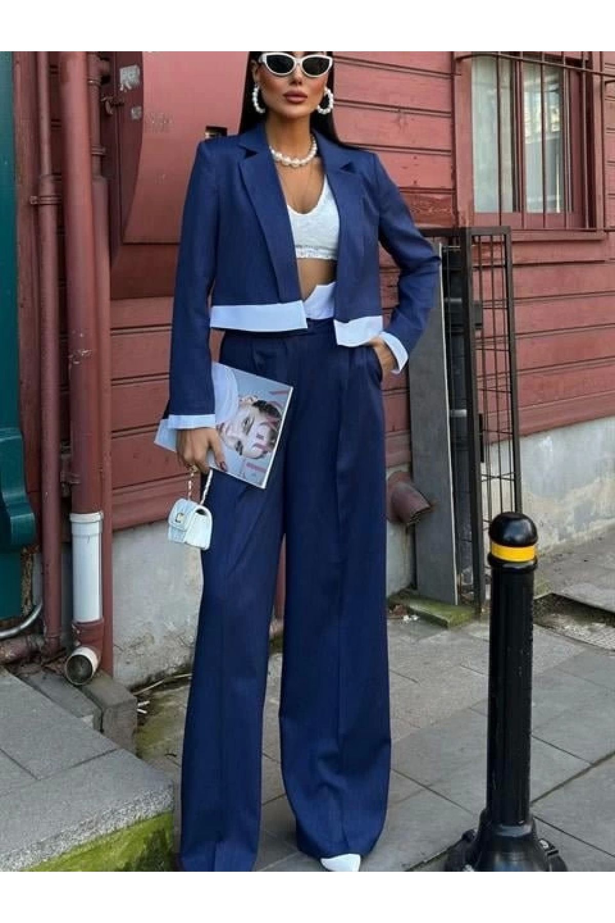 POLEXP Trendsetter Crop Ceket Takım