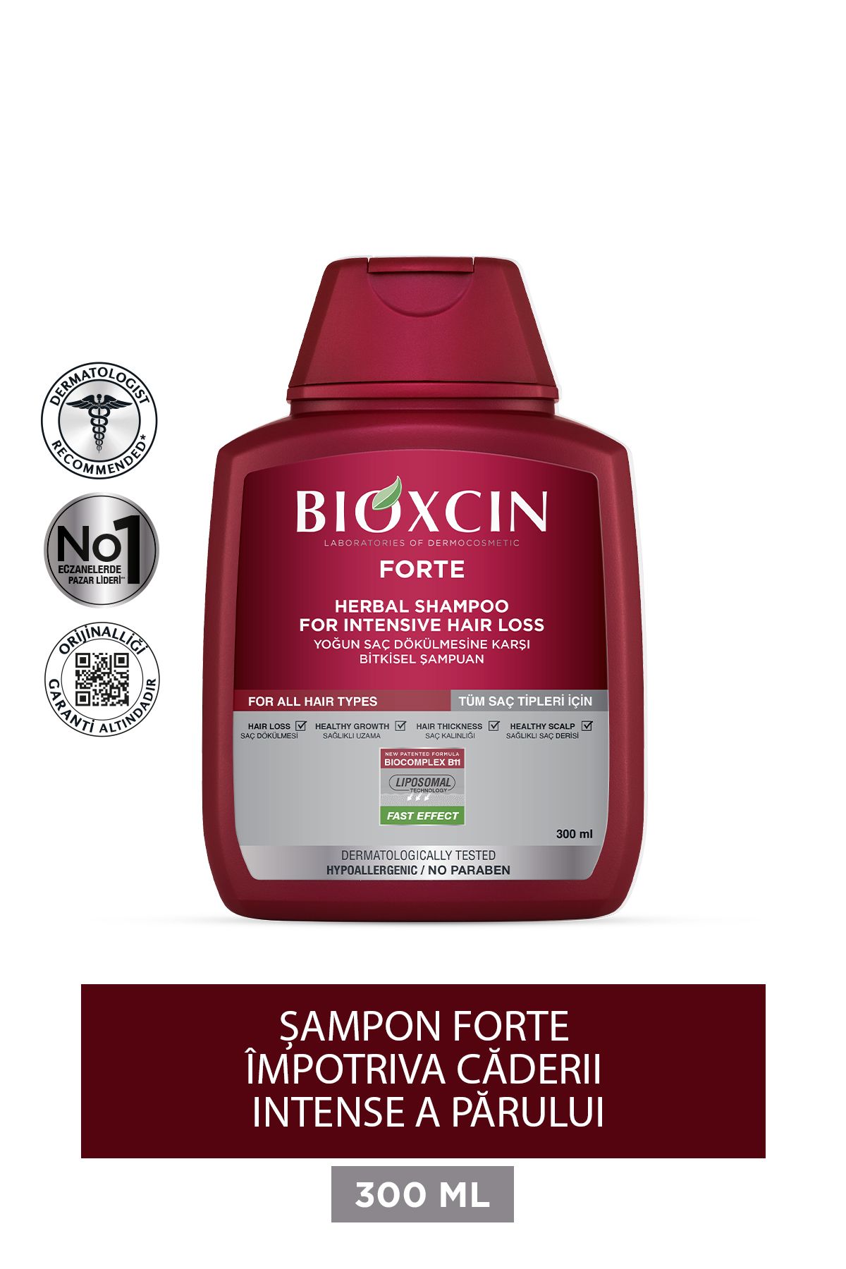 Bioxcin-Șampon Forte pentru toate părurile 300 Ml 2