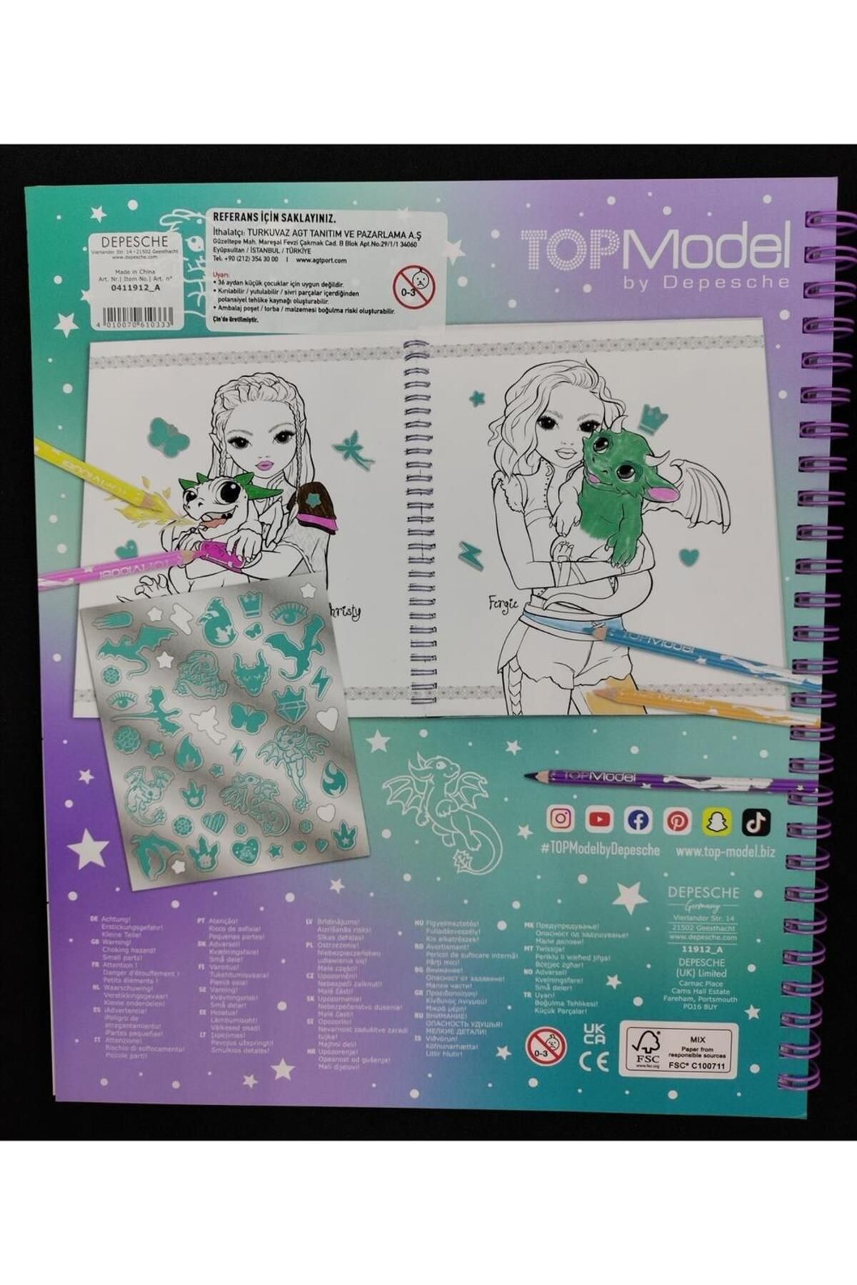 Top Model-Topmodel Coloring Book With R N/a 8